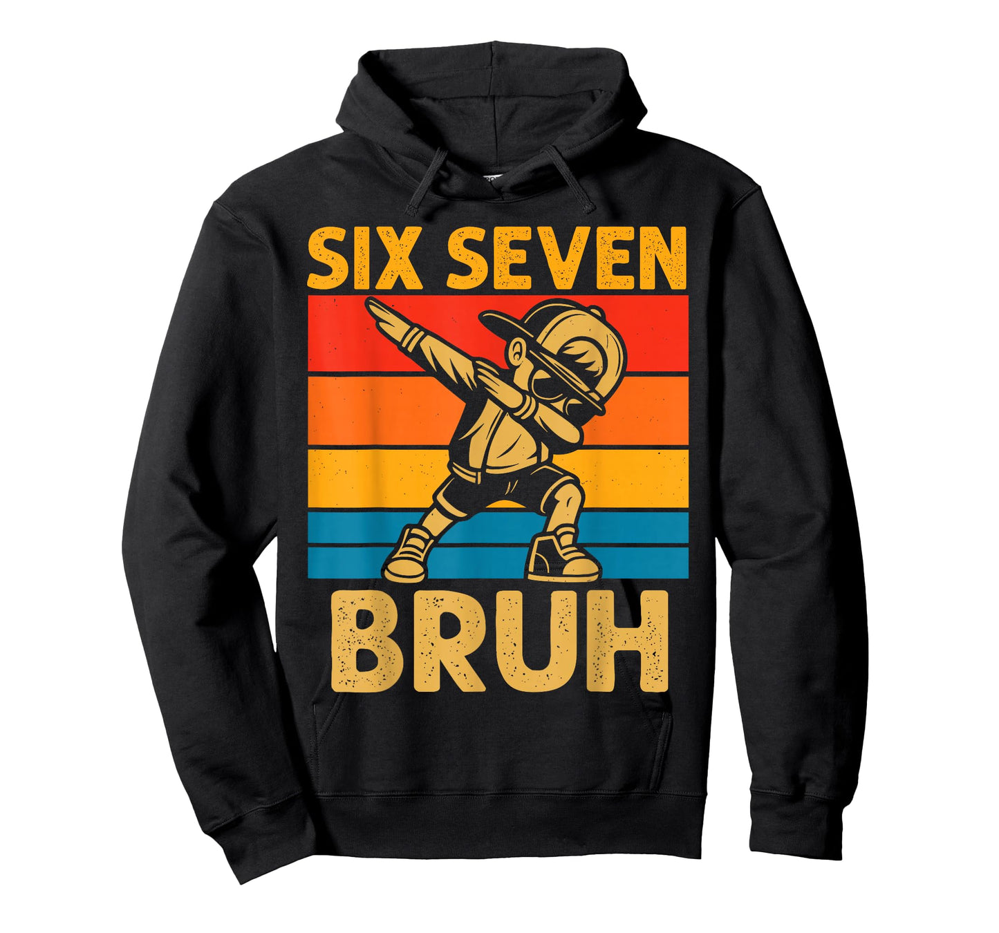 Dabbing Six Seven Bruh 67 Meme 6 7 Numbers Funny Boys Kids T-Shirt