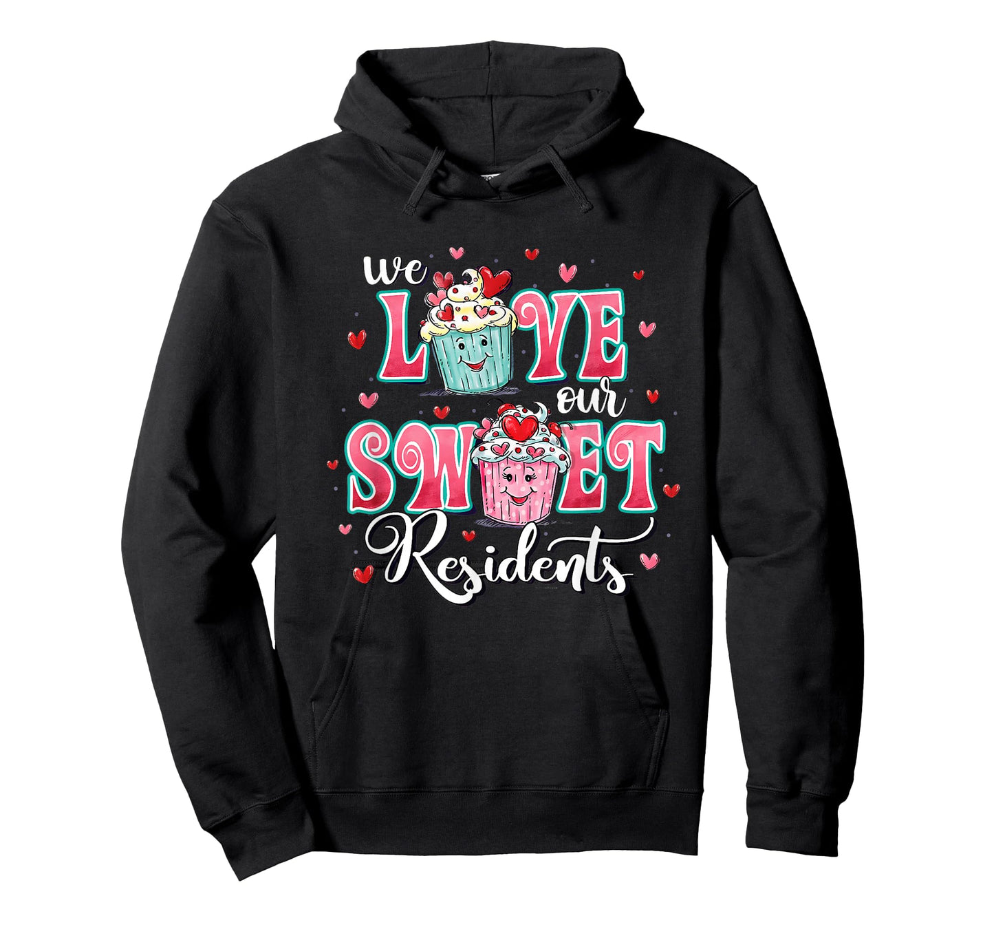 We Love Our Sweet Residents Valentines Caregiver Nurse CNA T-Shirt
