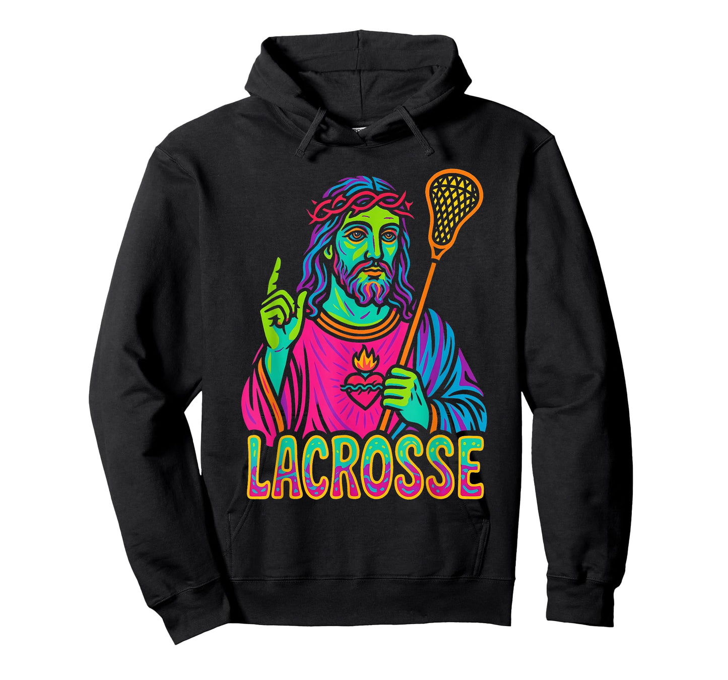 Jesus Lacrosse - Colorful Christian Lacrosse Lover T-Shirt