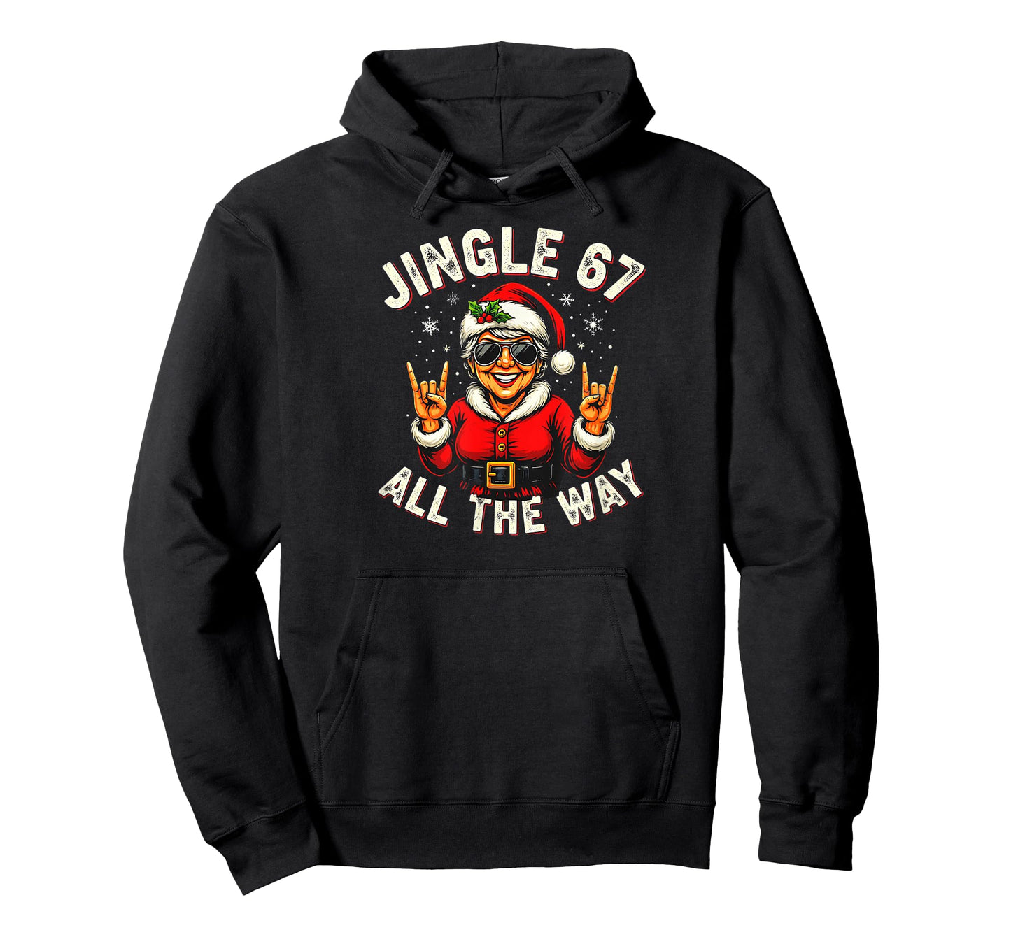 Funny Jingle 67 All The Way Santa Trendy Six Seven Meme T-Shirt