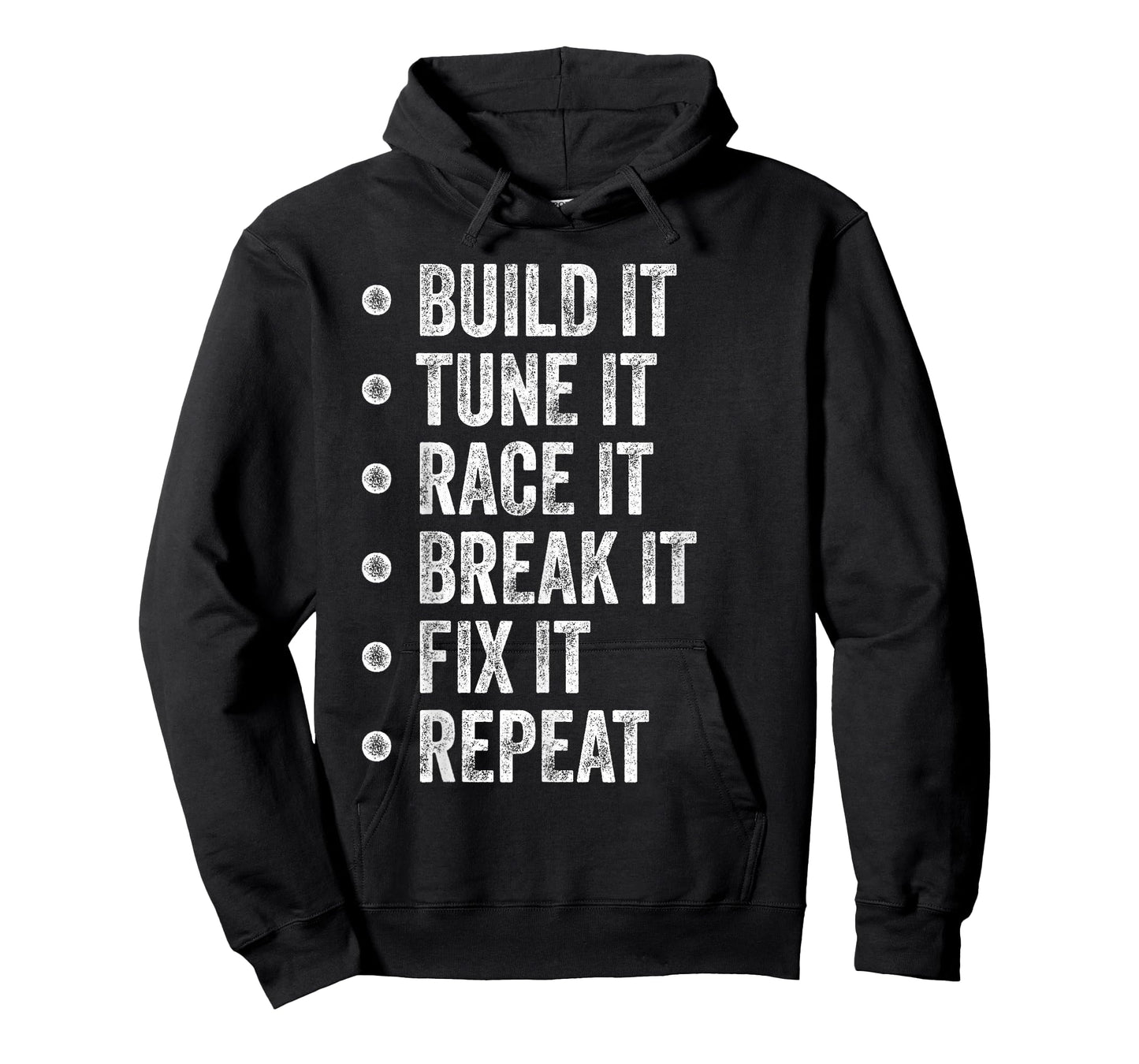 Build It Tune It Race It Repeat Funny Mechanic Car Guy T-Shirt