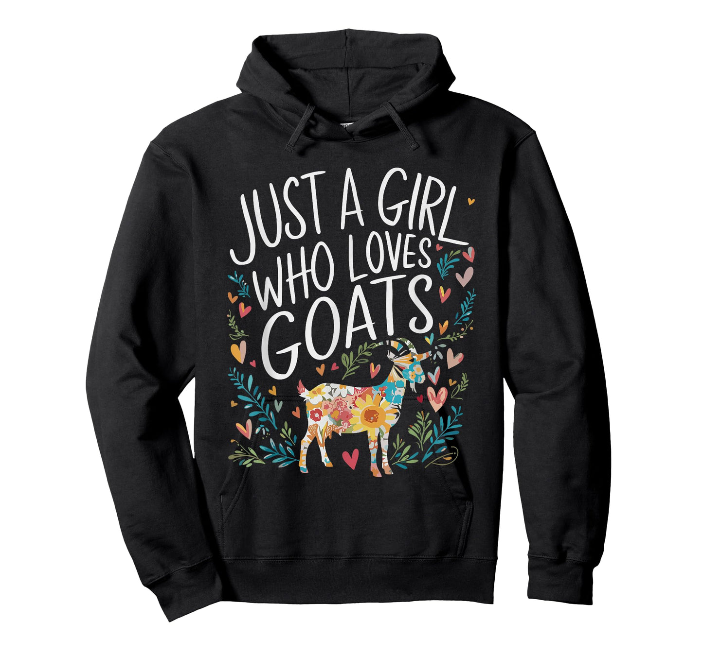 Cute Just A Girl Who Loves Goats Men Women Girls T-Shirt