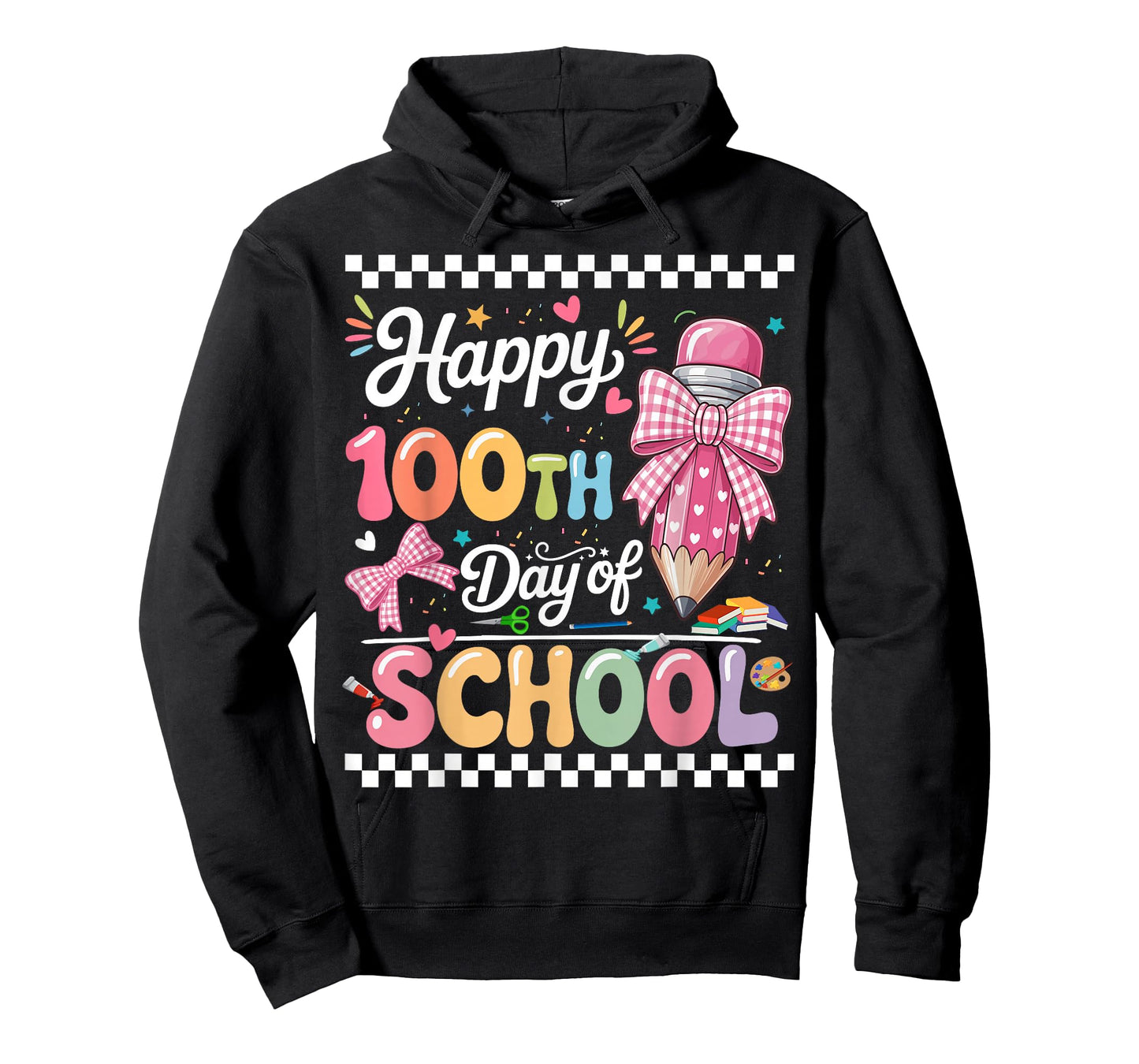 Happy 100 Days of School Teacher Girls Kids T-Shirt