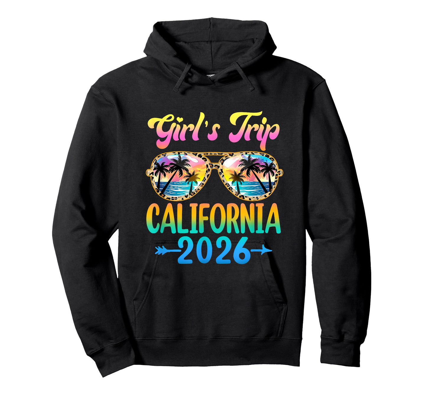 Girl's Trip California 2026 Summer Vacation Sunglasses T-Shirt