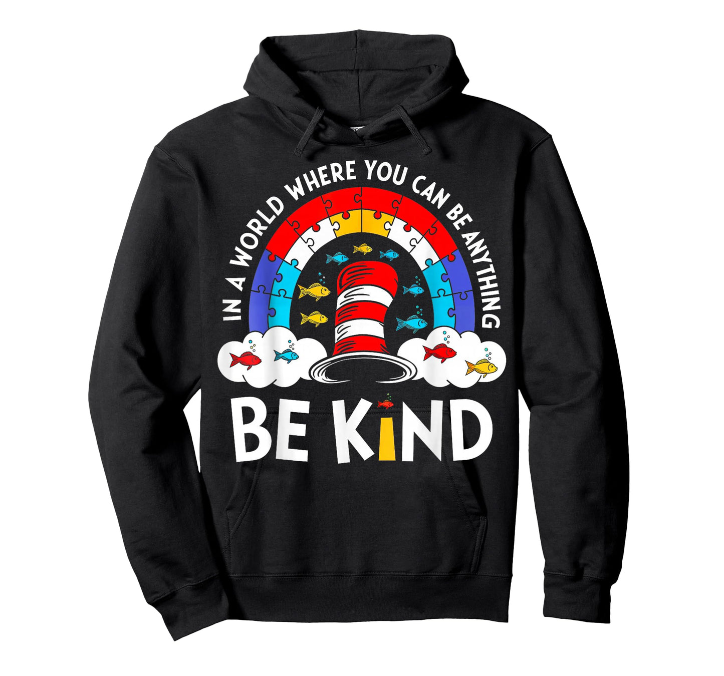 Autism Awareness for Teacher Why Fit in Doctor Cat Hat Cool T-Shirt