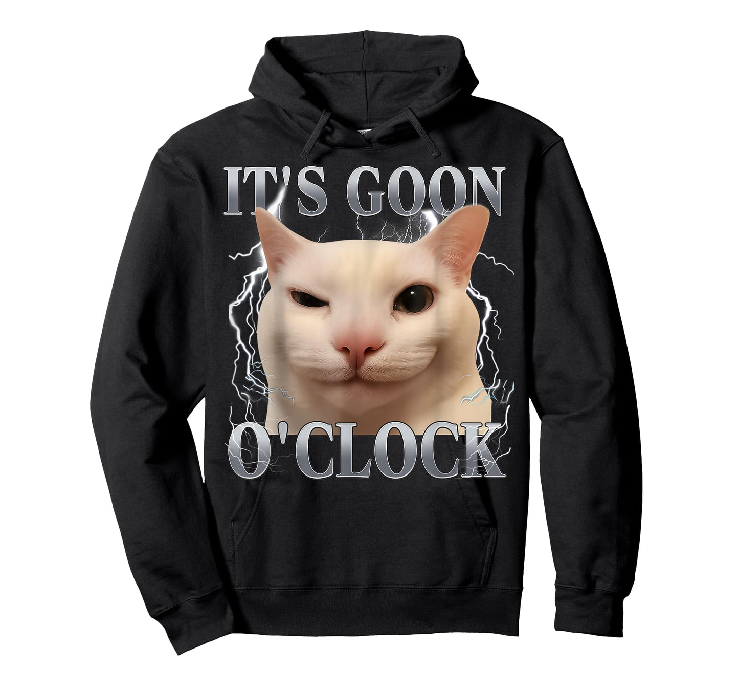 It's Goon O'clock Funny Cat Meme Men Women Humor Saying T-Shirt