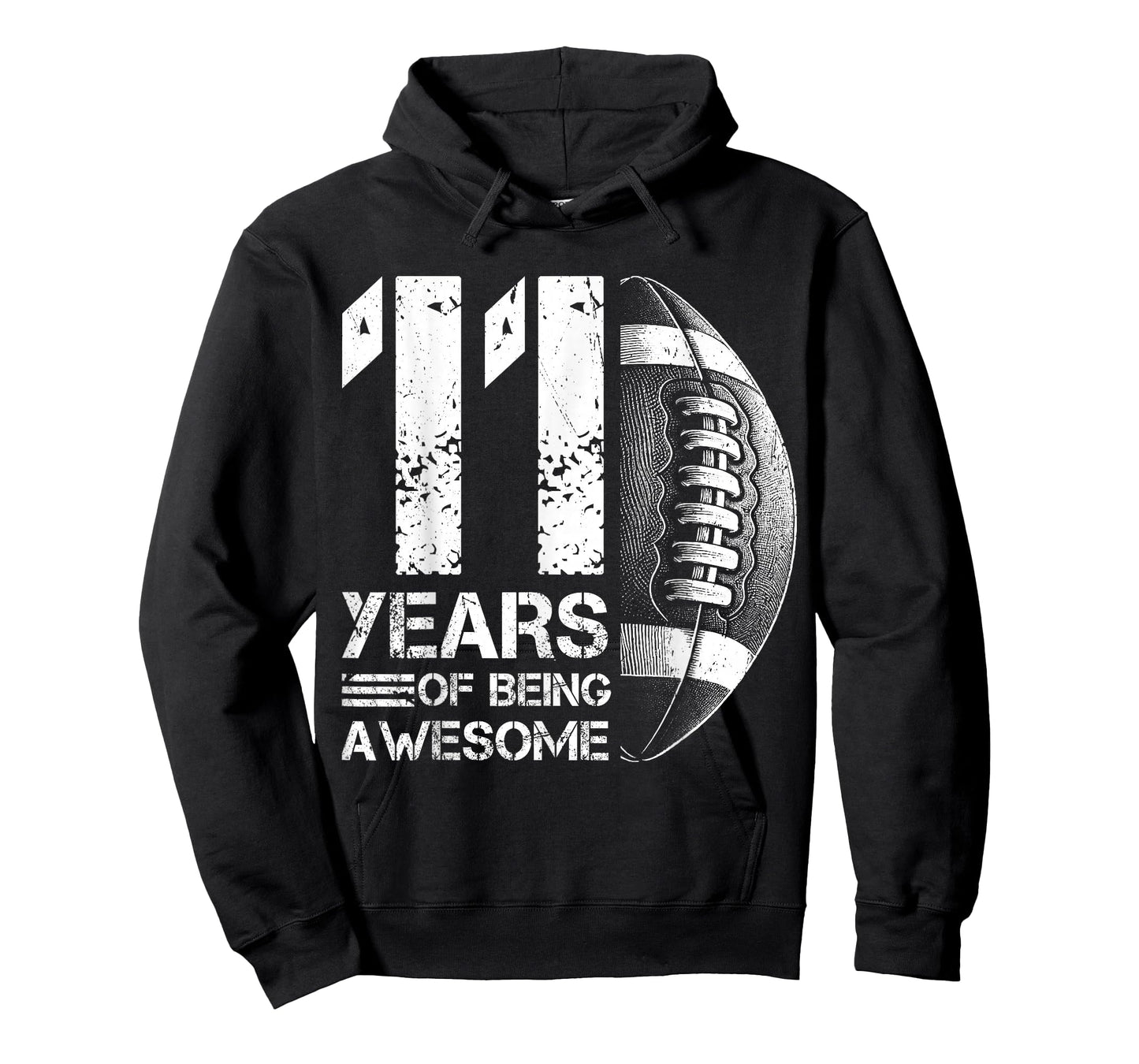 11th Birthday Retro American Football 11 Years Old Boy Girl T-Shirt