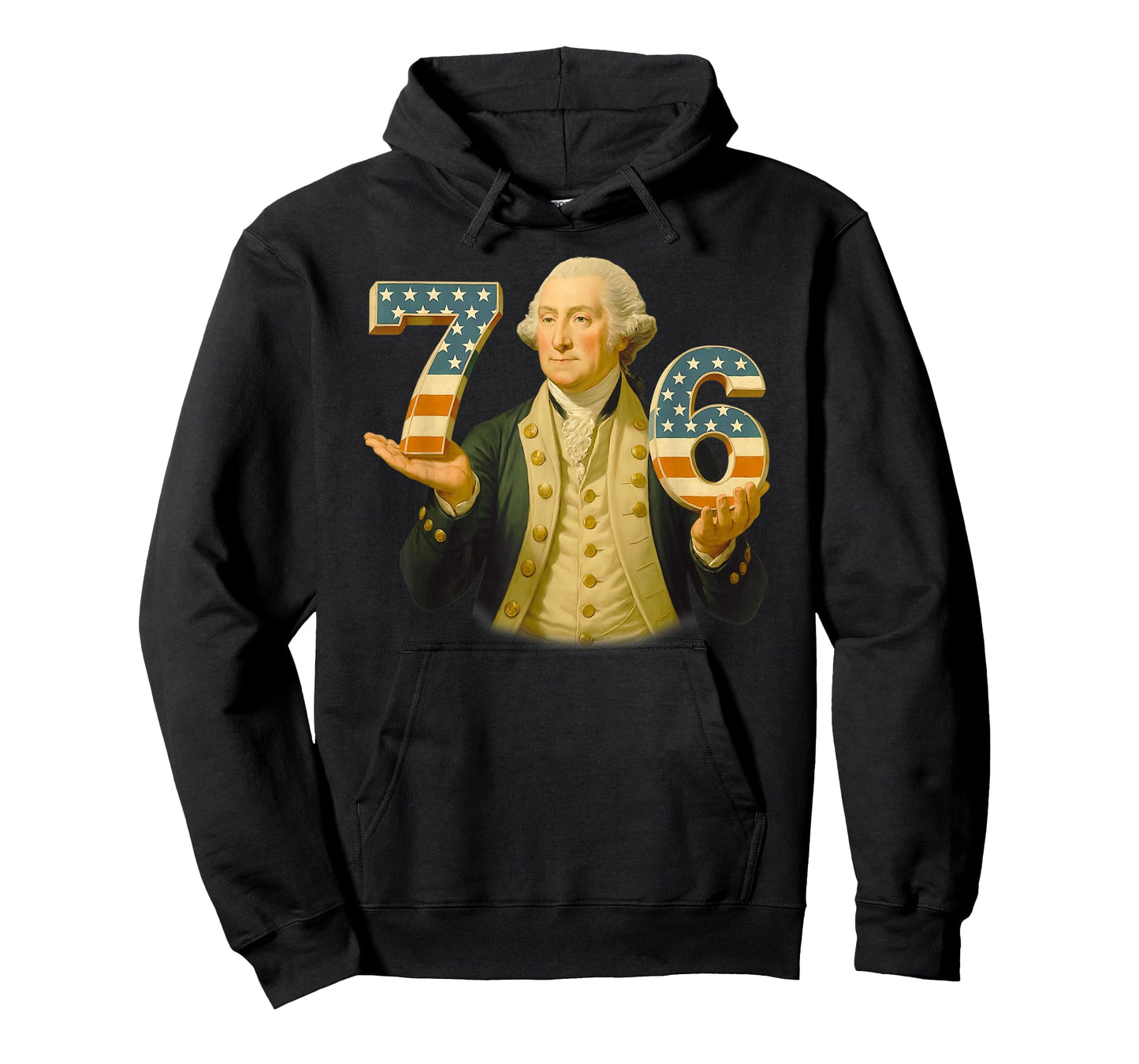 Funny Vintage Reverse 67 Meme 76 George Washington USA T-Shirt