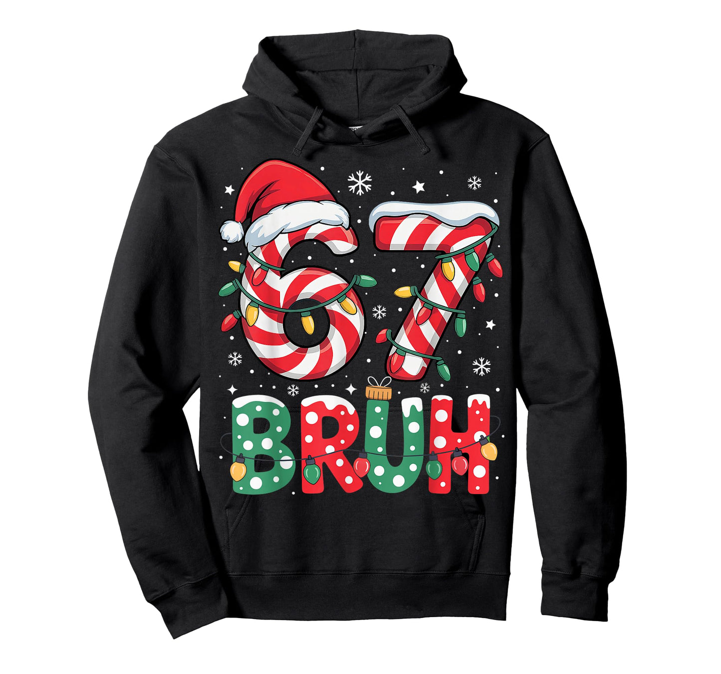 Funny Bruh 67 Six Seven 6 7 Meme Christmas Boy Girl Kids T-Shirt