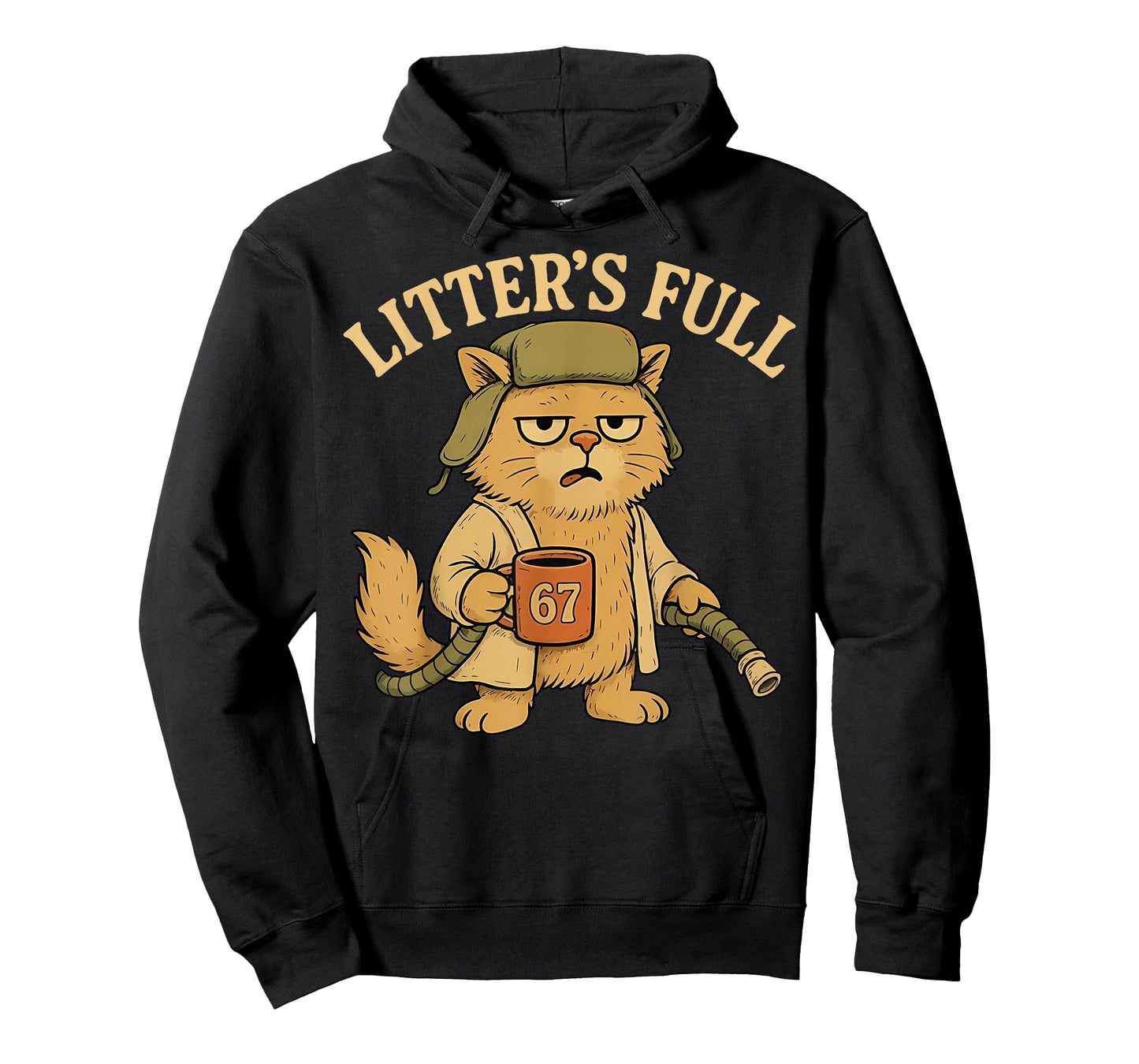 Litter’s Full Funny Cat Lovers Christmas Xmas T-Shirt