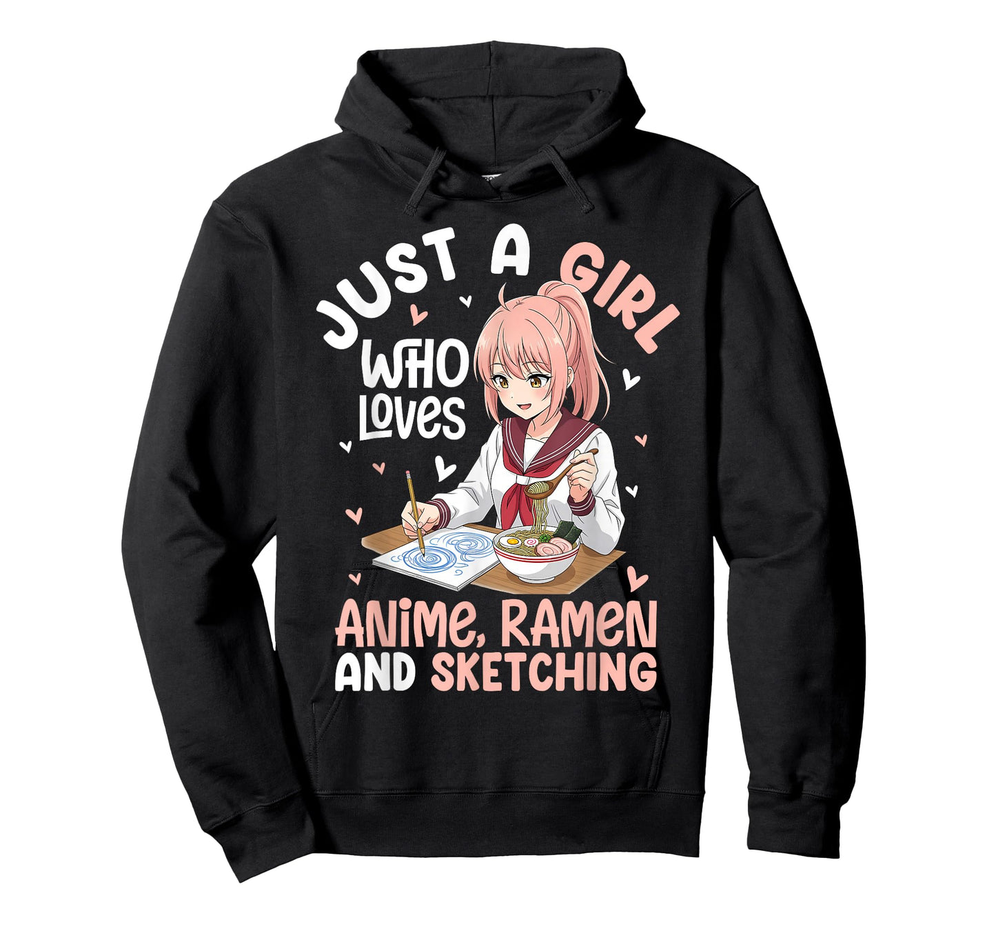 Just a Girl Who Loves Anime Ramen and Sketching Toddler T-Shirt