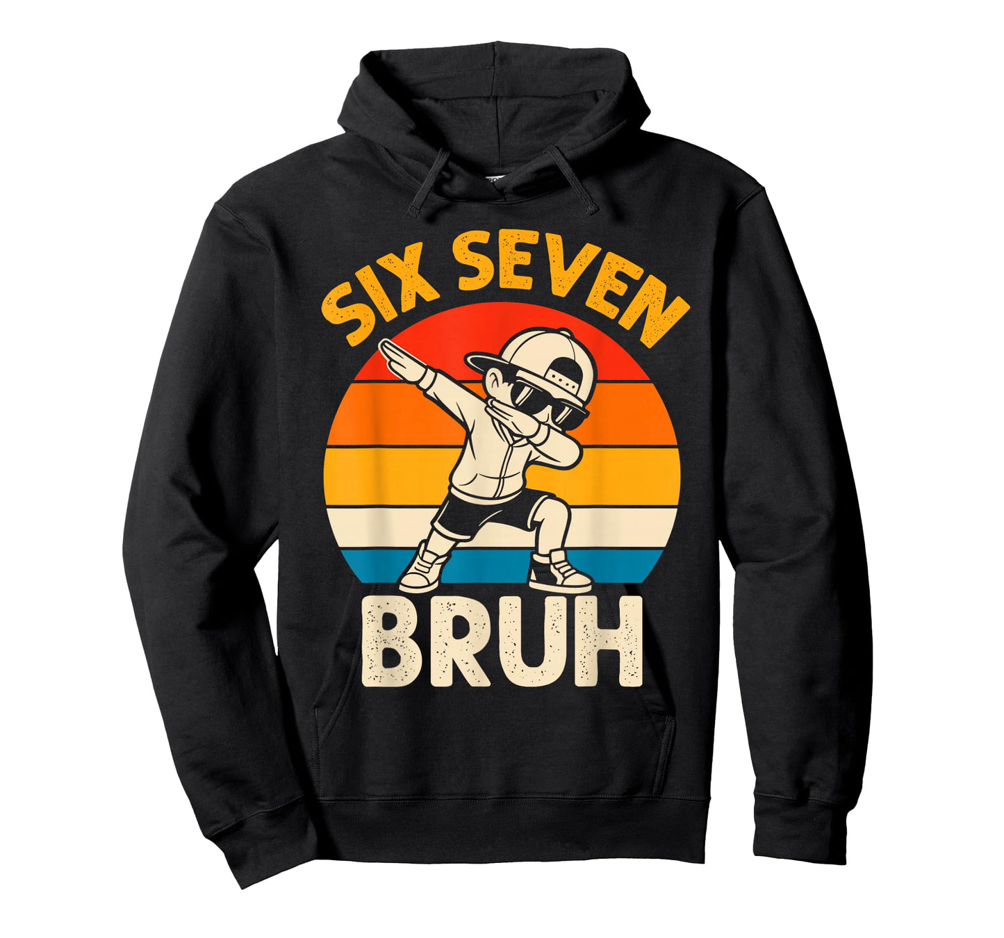 Dabbing Six Seven Bruh 67 Meme 6 7 Numbers Funny Boys Kids T-Shirt