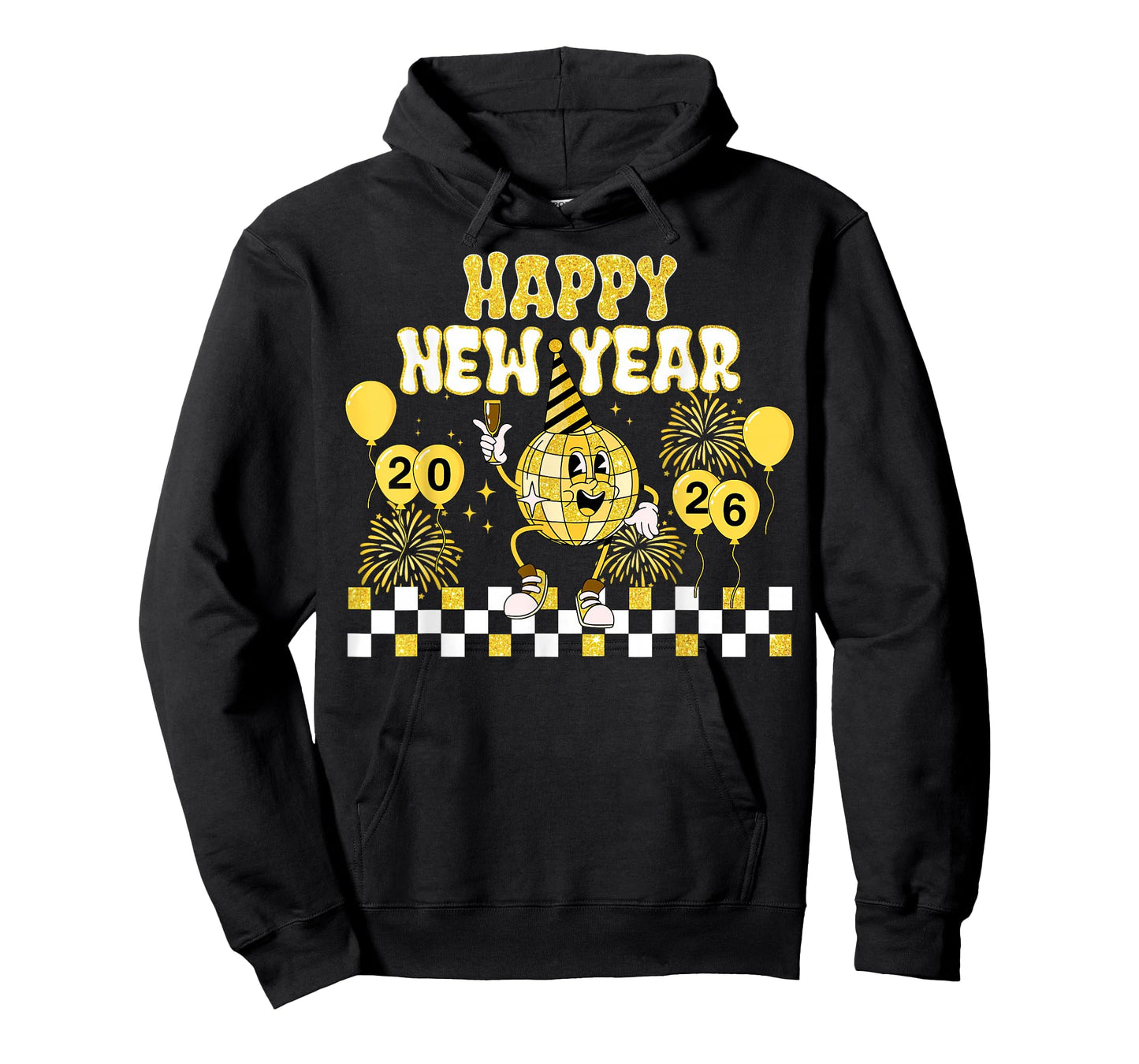 New Year's Eve Hello 2026 Happy New Year 2026 Disco Ball T-Shirt