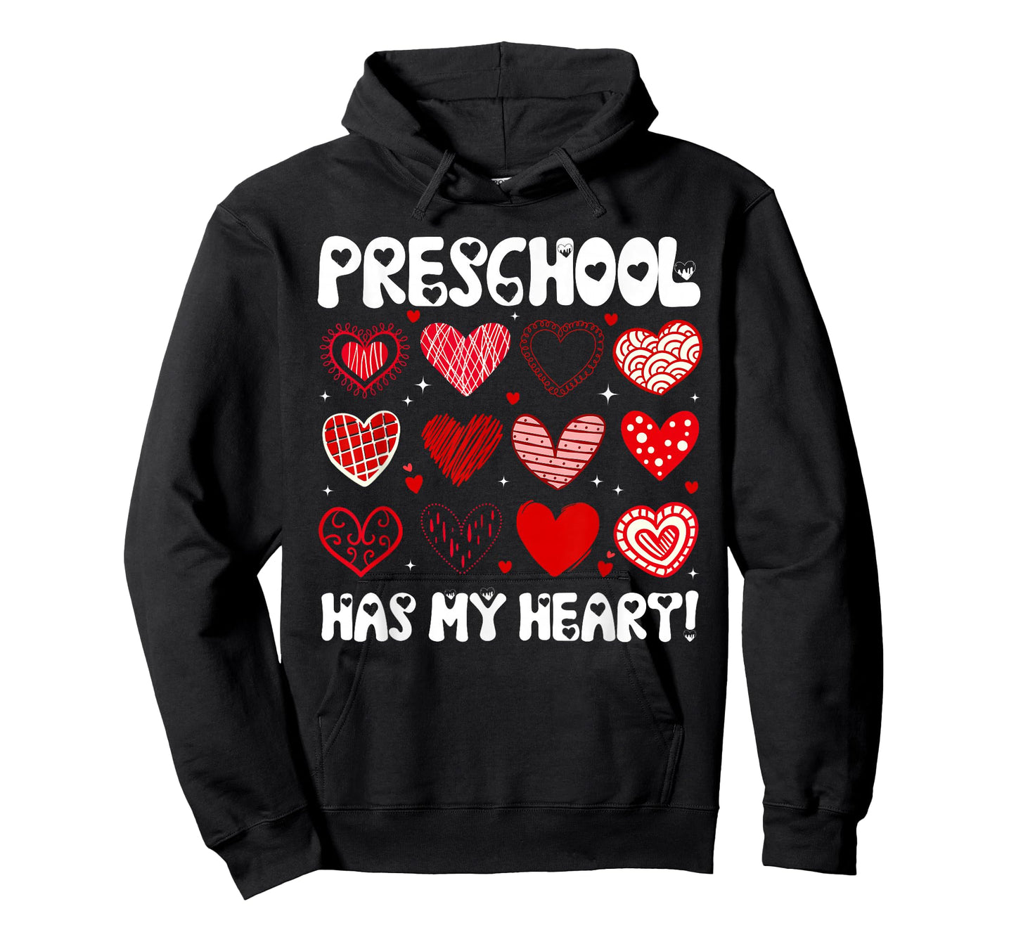 Funny Valentine Teacher Preschool Has My Heart Men Women T-Shirt