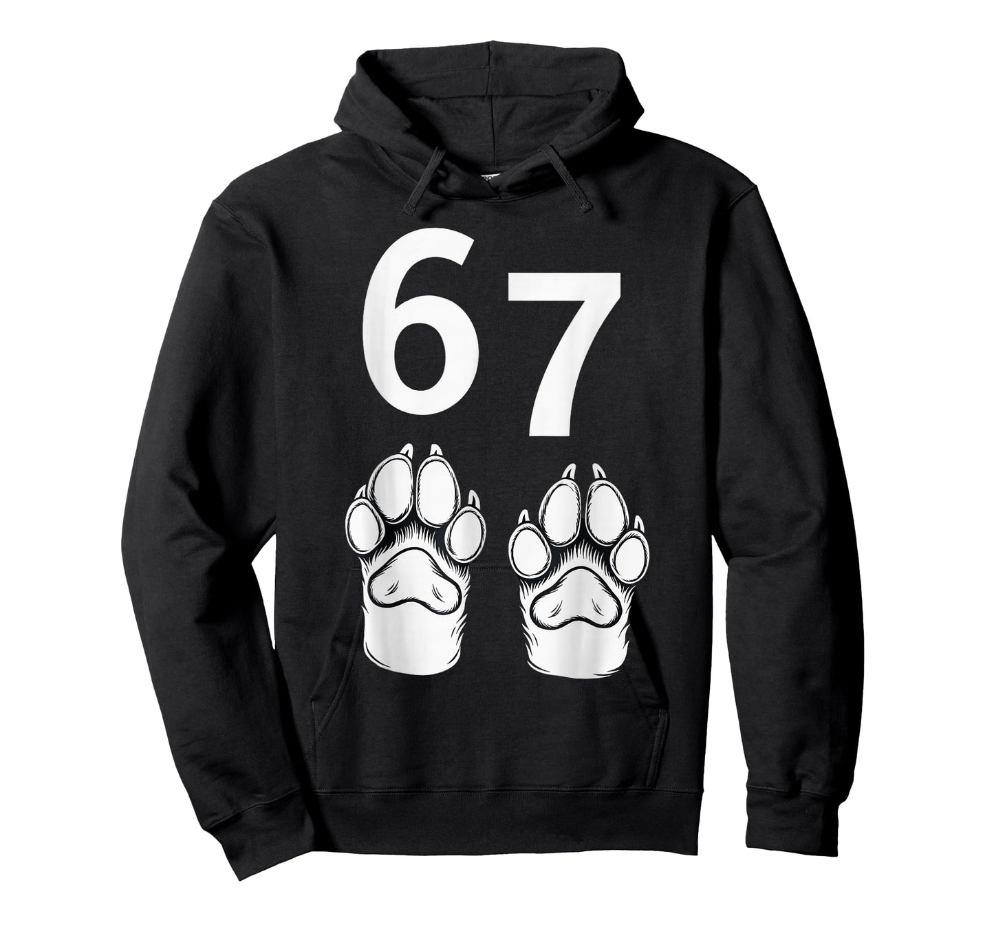 67 Meme Six Seven Funny Dog Paw T-Shirt