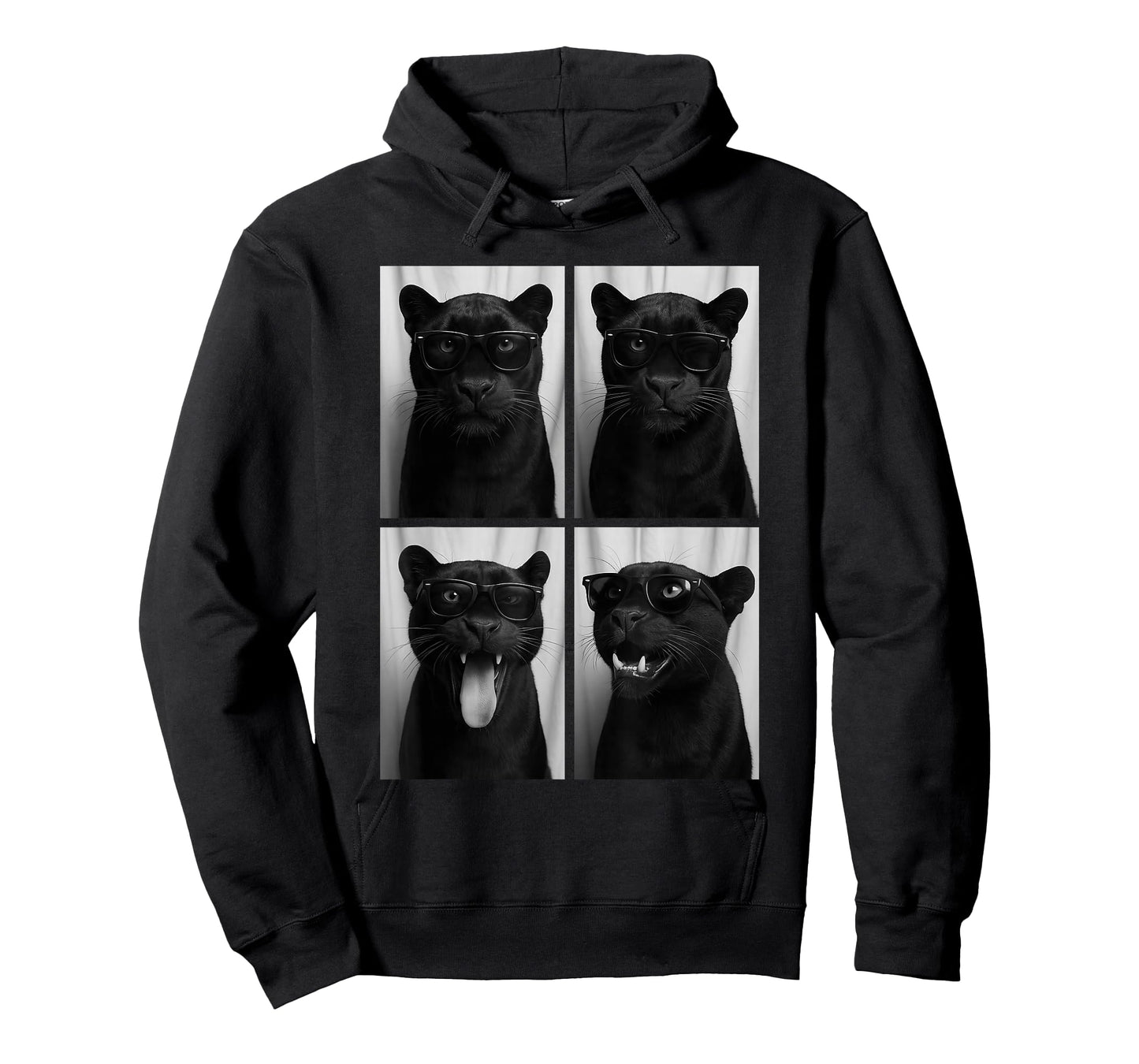 Cool Panthers Sunglasses Feline Jungle Animal Selfie Booth T-Shirt