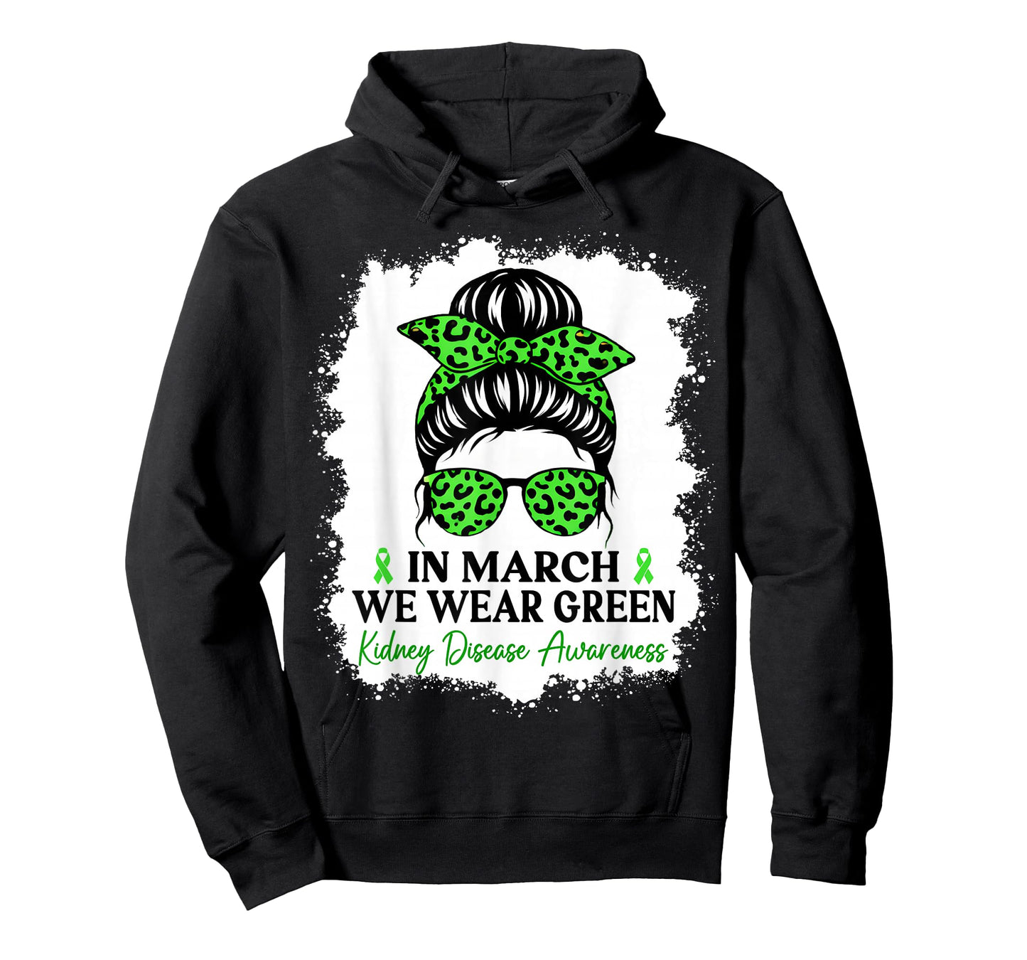 in March We Wear Green Kidney Disease Awareness T-Shirt