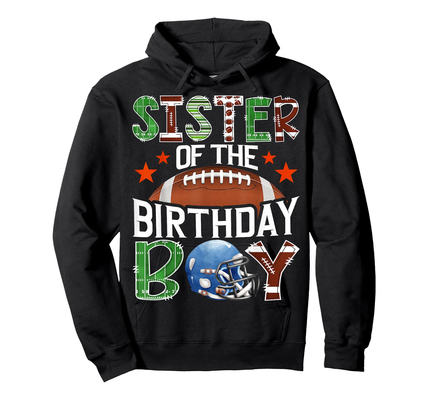 Sister of The Birthday Boy Game Day Football Lover T-Shirt