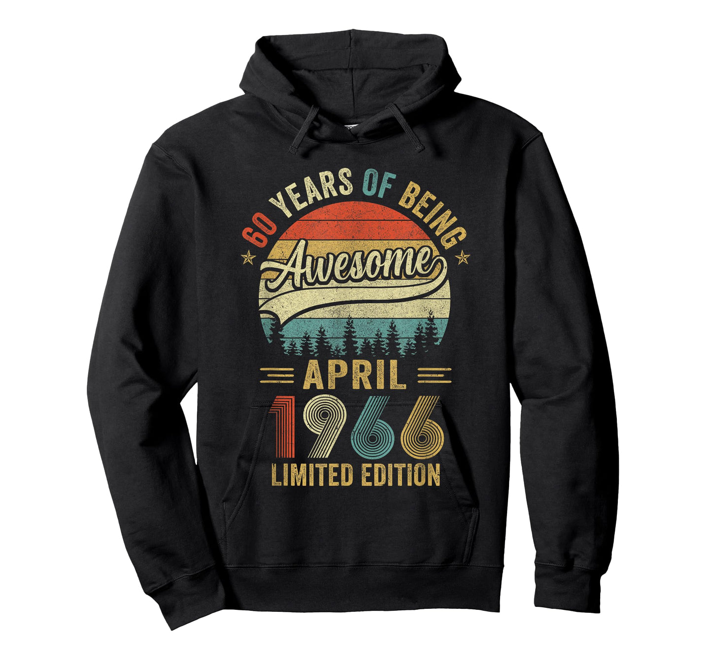 Vintage April 1966 60 Years Old 60Th Birthday Men Women T-Shirt