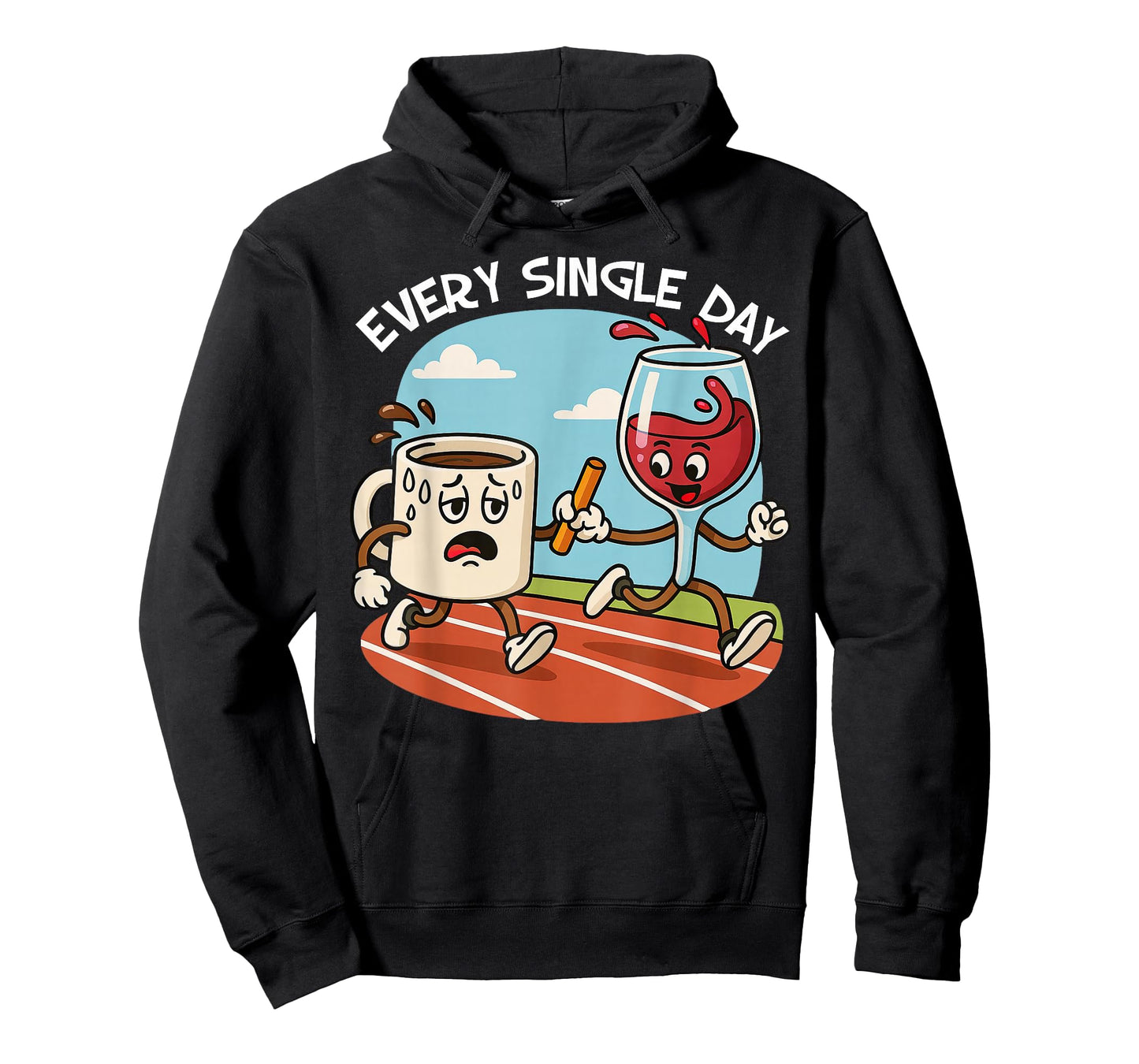 Funny Coffee Wine Joke Caffine Red Wine Humor Saying Workday T-Shirt