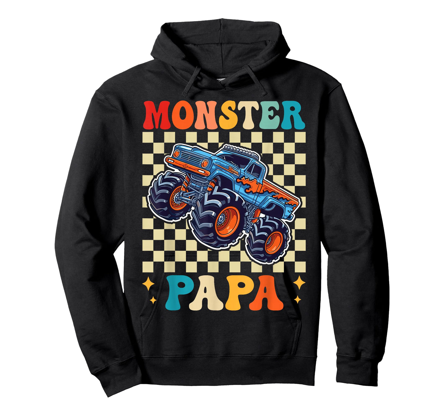 Monster Truck Papa Family Matching Monster Trucks Birthday T-Shirt