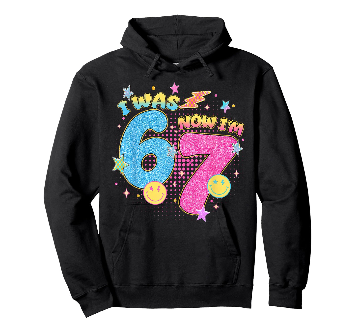 I was 6 Now I'm 7 67 Seven Year Old Birthday Girls Boys T-Shirt