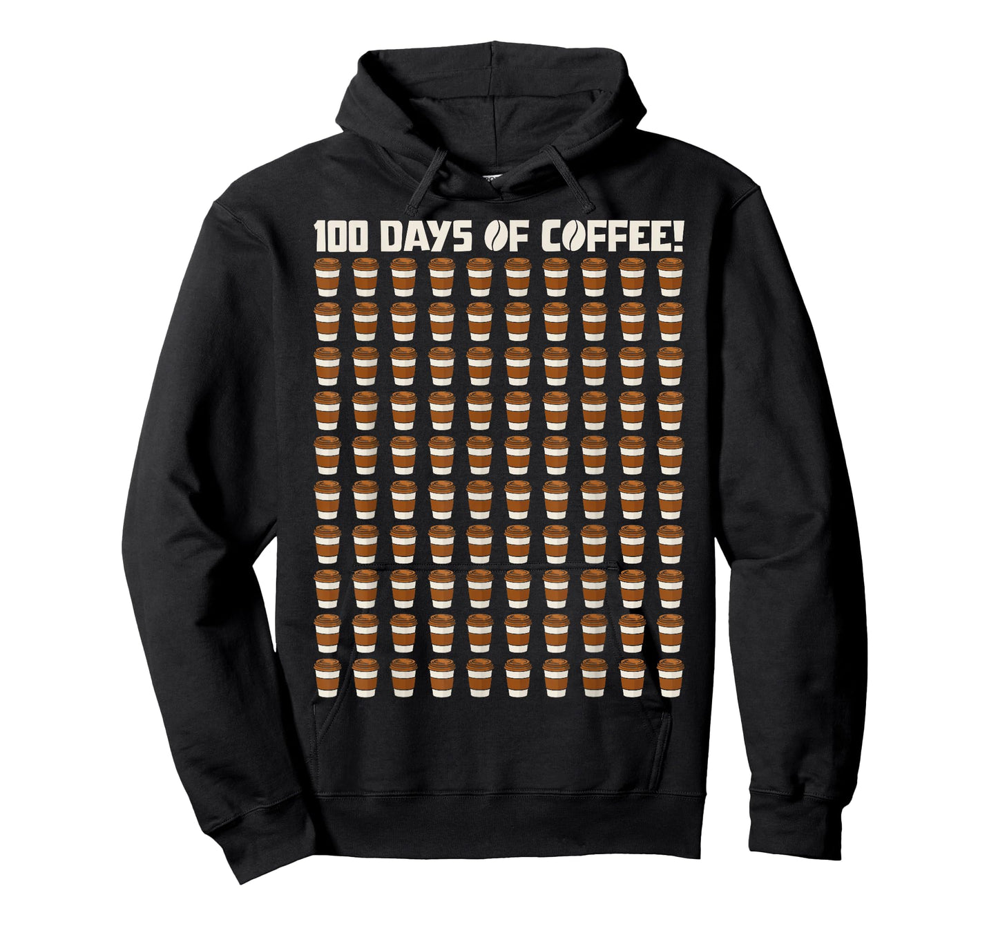 Funny 100 Days of Coffee Teacher Happy 100th Day of School T-Shirt