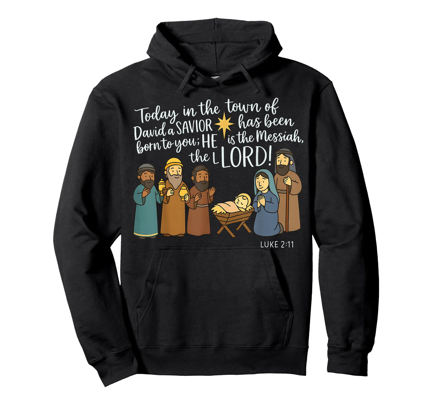 Today in The Town of David a Savior is Born Christmas Jesus T-Shirt