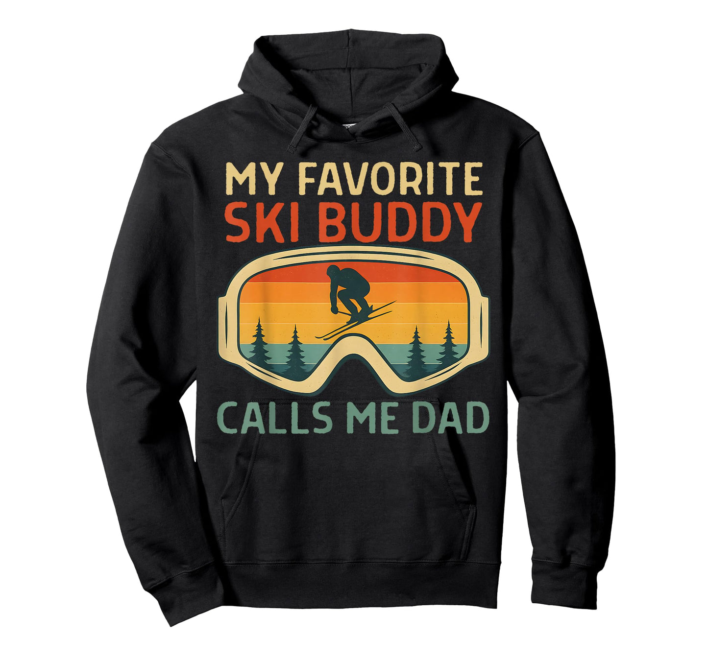 My Favorite Ski Buddy Calls Me Dad Funny Skiing Dad Winter T-Shirt