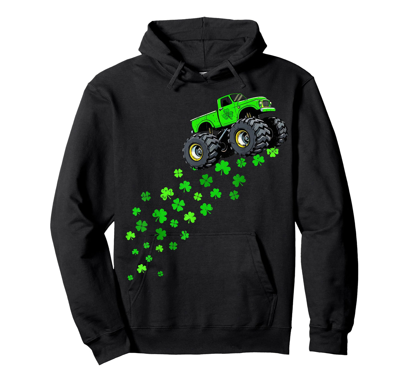 St Patricks Day Shirts Kids Boys Toddler Lucky Monster Truck T-Shirt