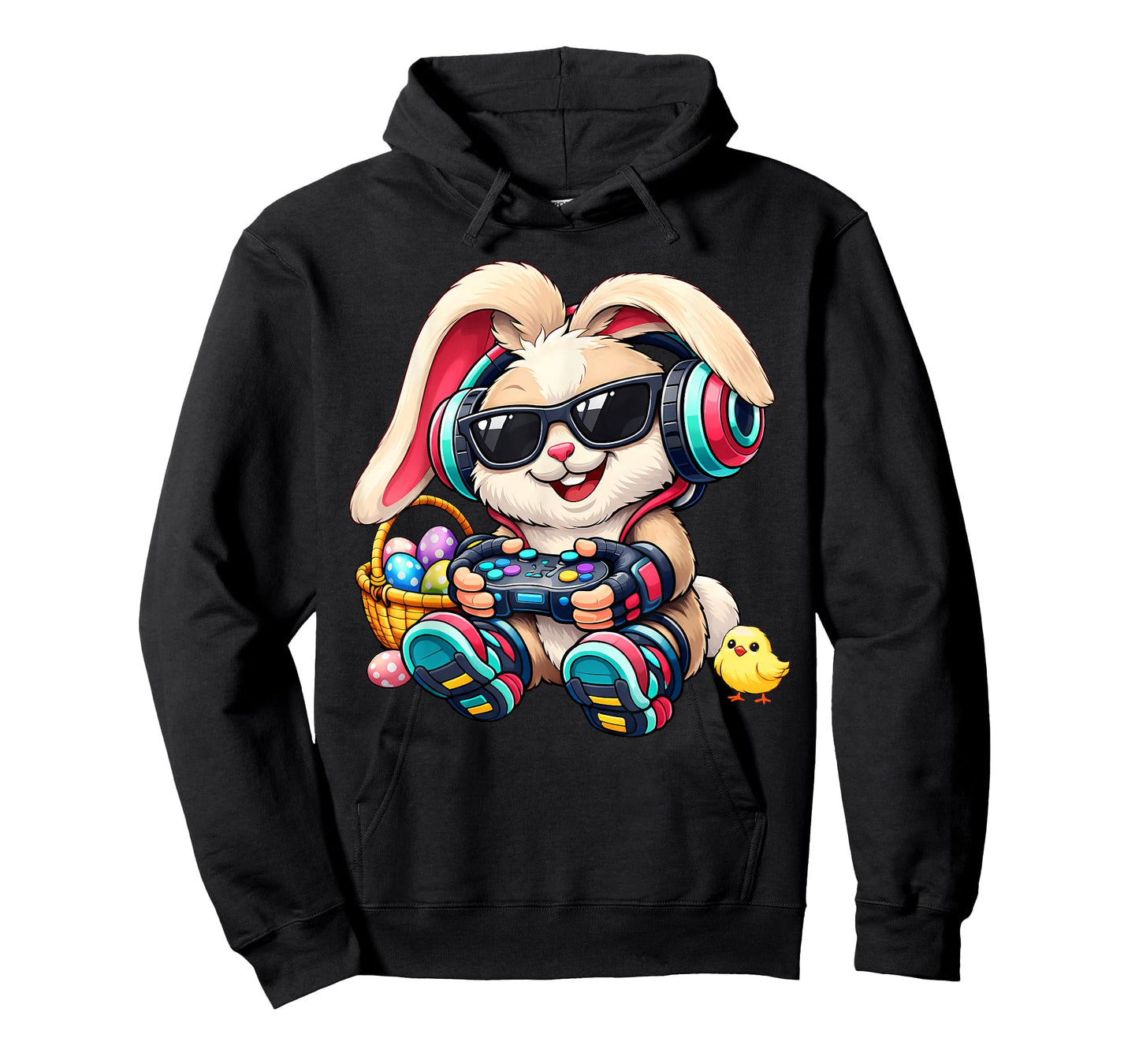 Boys Easter Funny Video Games Bunny Happy Easter Day Gamer T-Shirt