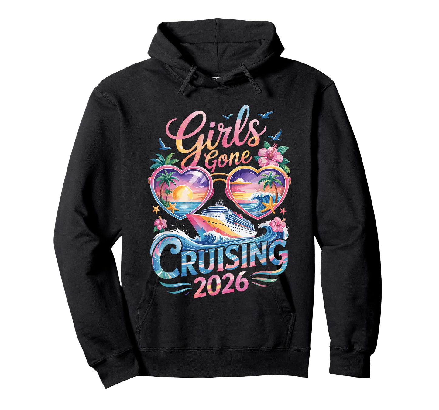 Besties Cruise Trip 2026 Nautical Vibes Girls T-Shirt