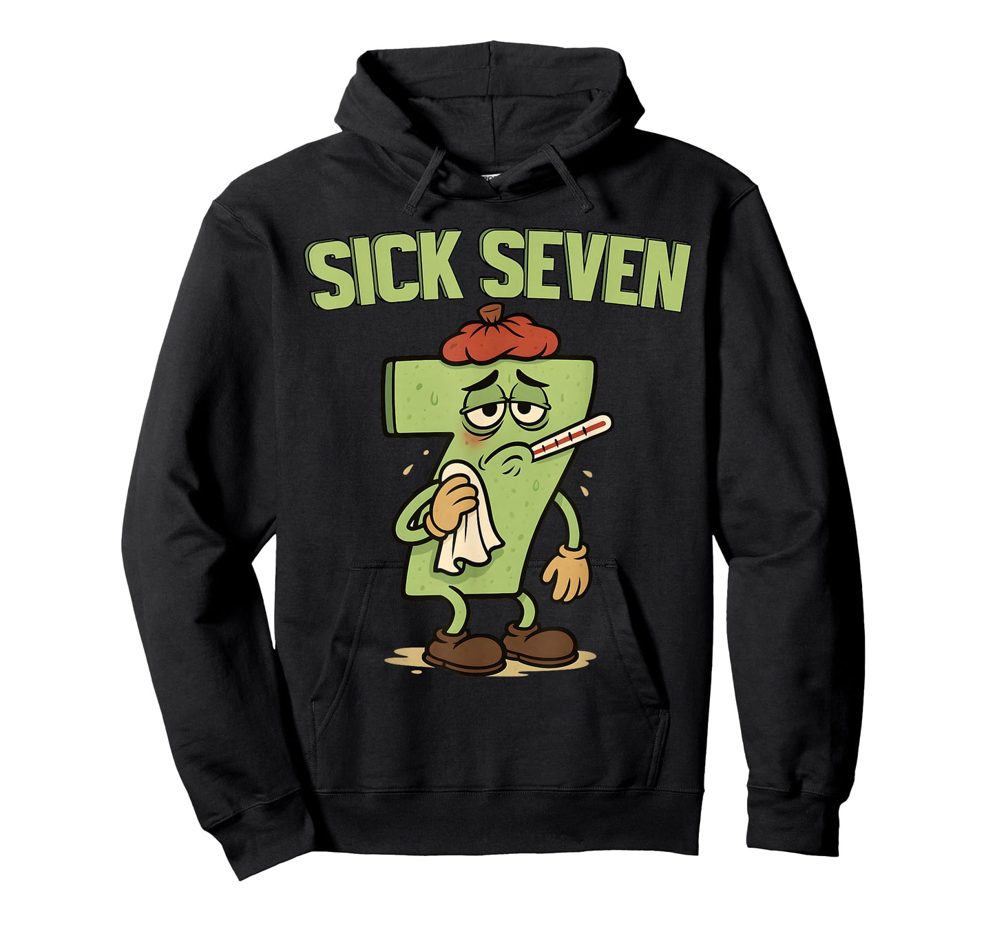 Funny Sick Seven 67 Meme Six Seven Fun Wordplay T-Shirt