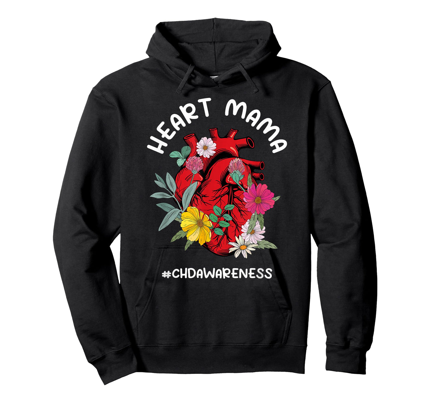 Heart Mama CHD Awareness Proud CHD Mom of A CHD Warrior T-Shirt