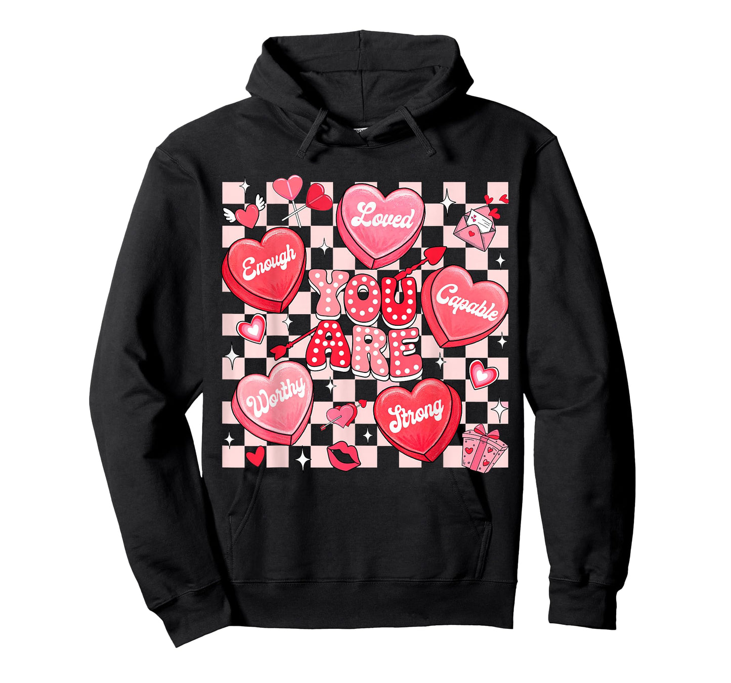 You are Loved Worthy Enough Heart Candy Teacher Valentine T-Shirt