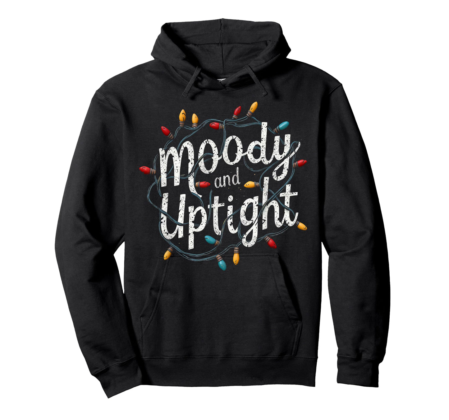 Merry & Bright Moody & Uptight Matching Couples Christmas T-Shirt