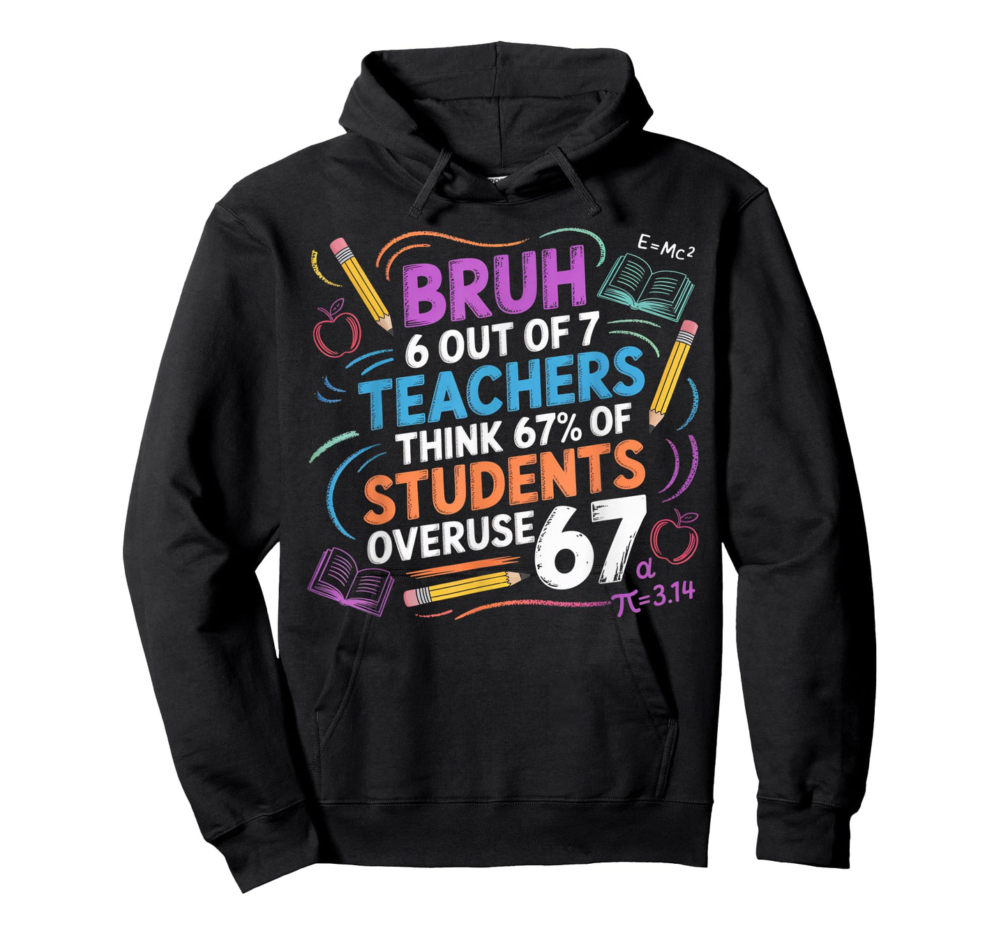 6 Out of 7 Teachers Think 67% of Students Overuse 67 Meme T-Shirt