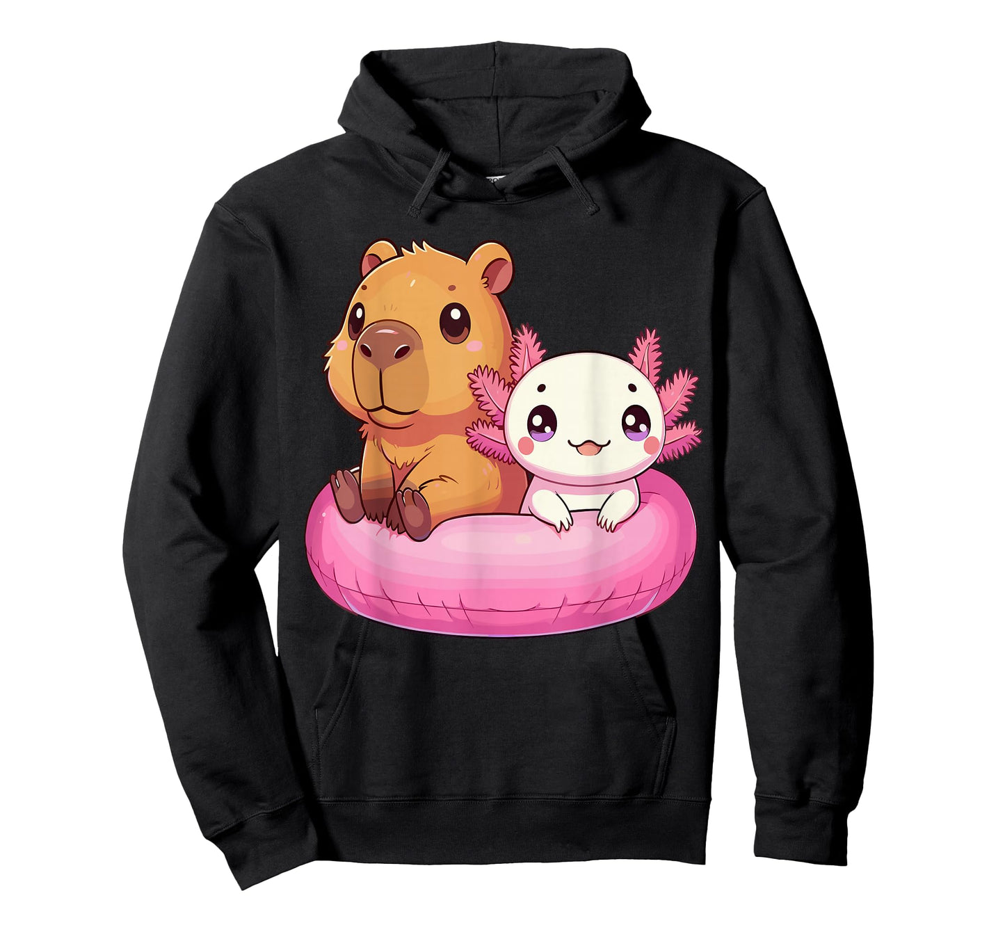 Capybara and Axolotl Kawaii T-Shirt