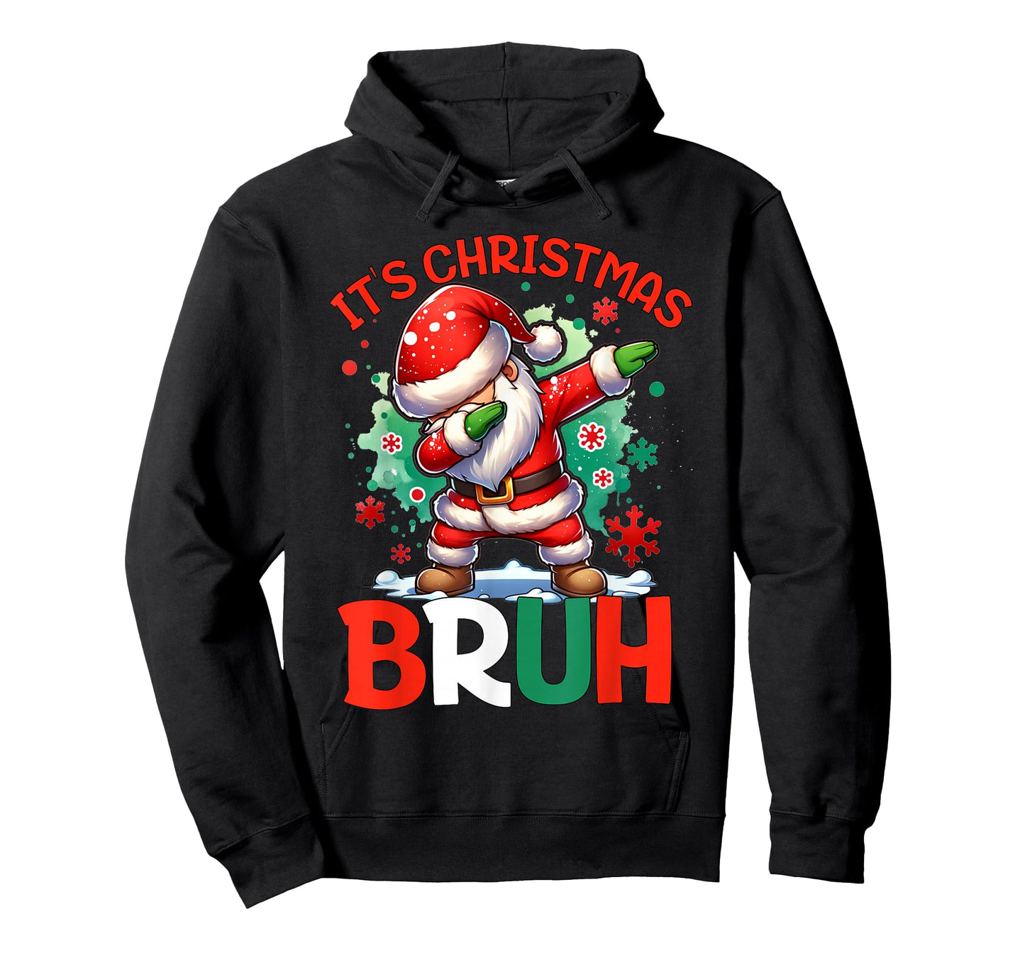 Bruh Dabbing Funny Christmas Holiday Santa Claus Xmas Boys T-Shirt