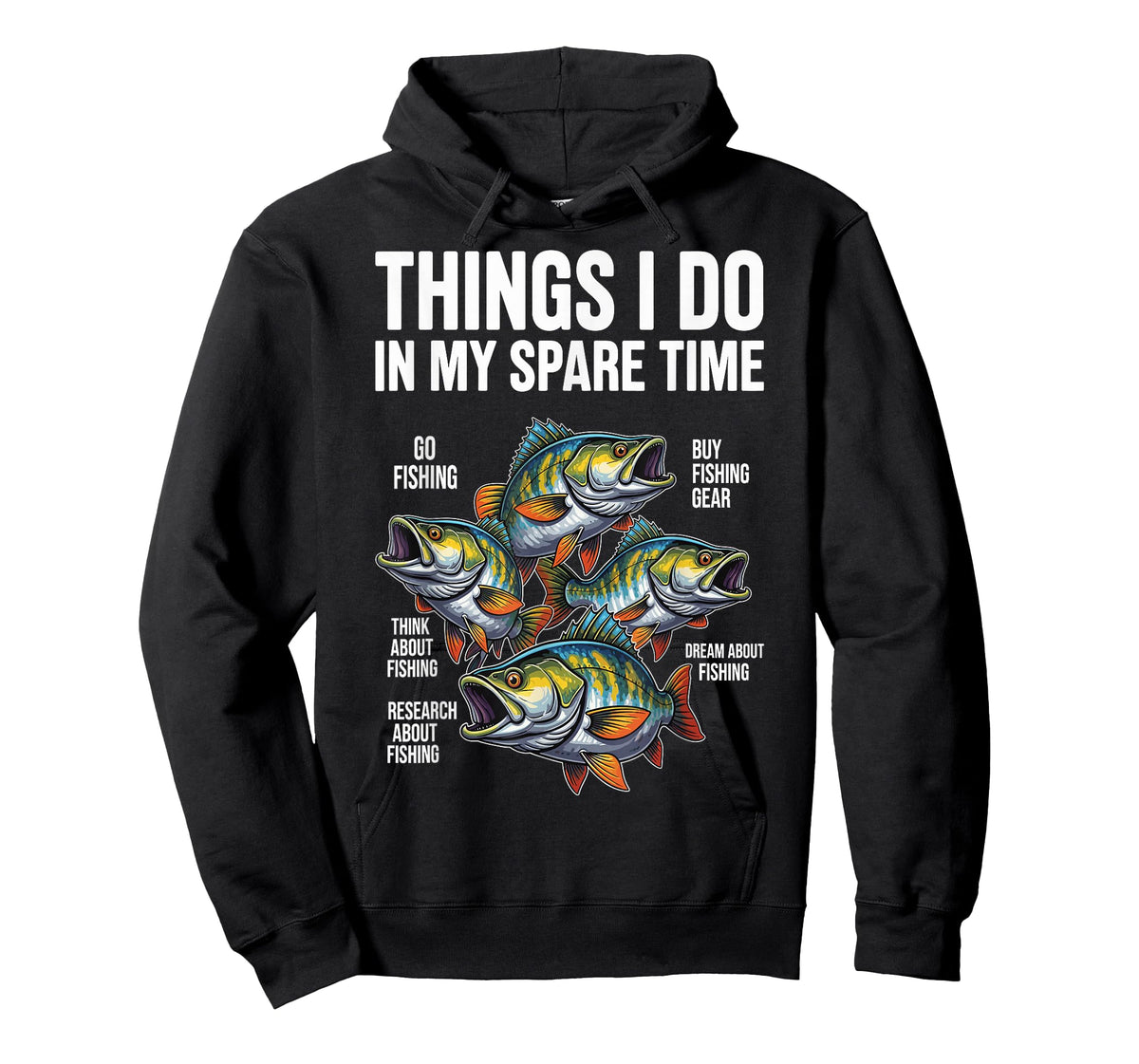 Things I Do in My Spare Time Fishing Fish Men Fisherman Boy T-Shirt