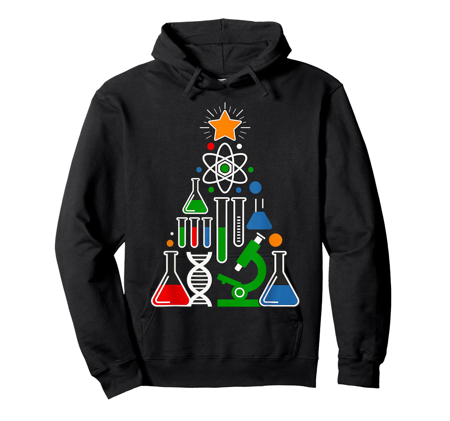 Science Christmas Tree - Cool Atom Xmas Pajama T-Shirt