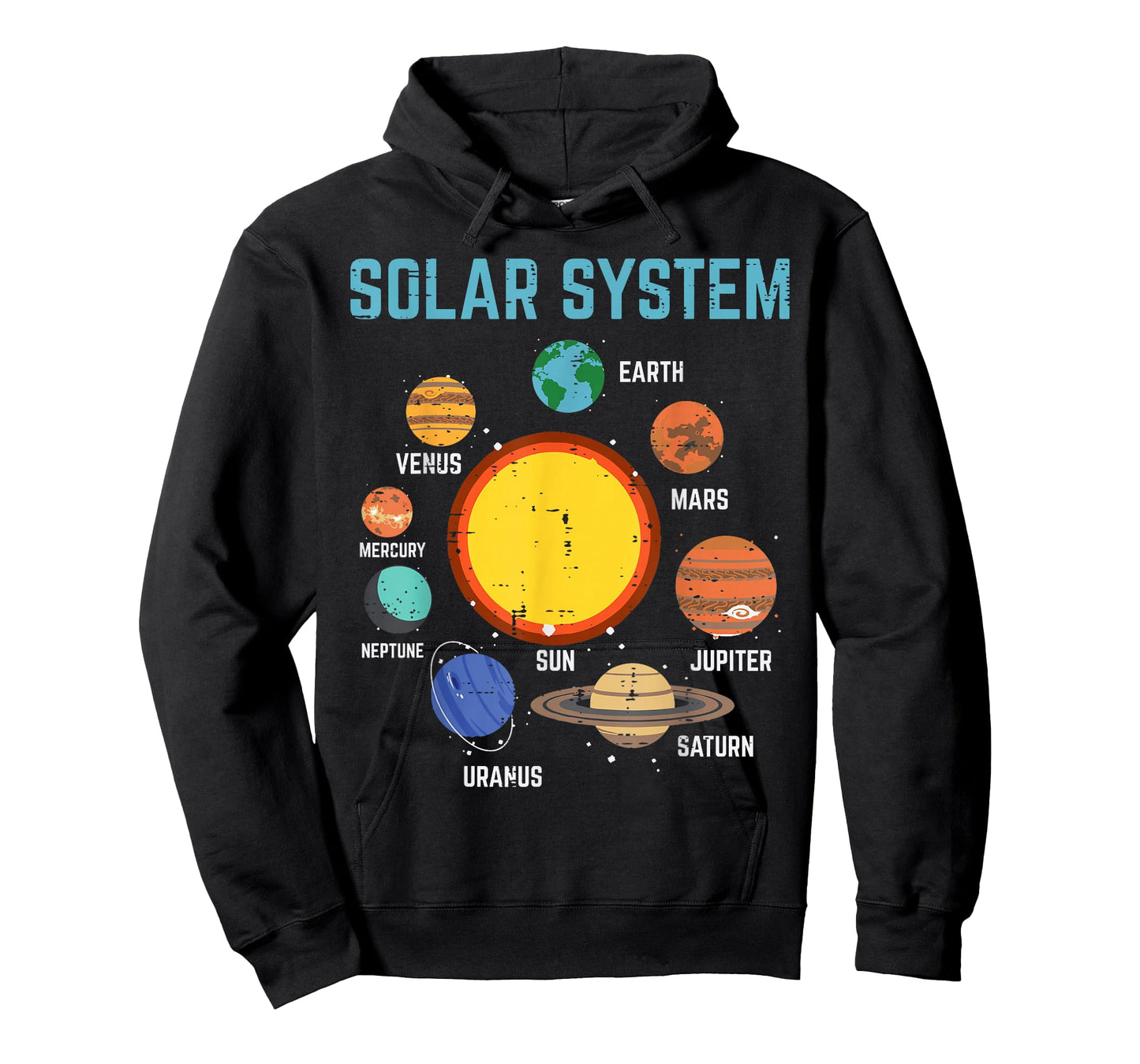 Solar System Sun Planets Galaxy Astronomy Men Women Kids T-Shirt