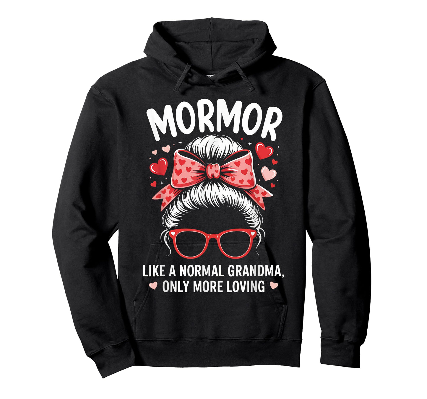 MORMOR Valentine Quote for Loving Grandma with Cute Bow T-Shirt