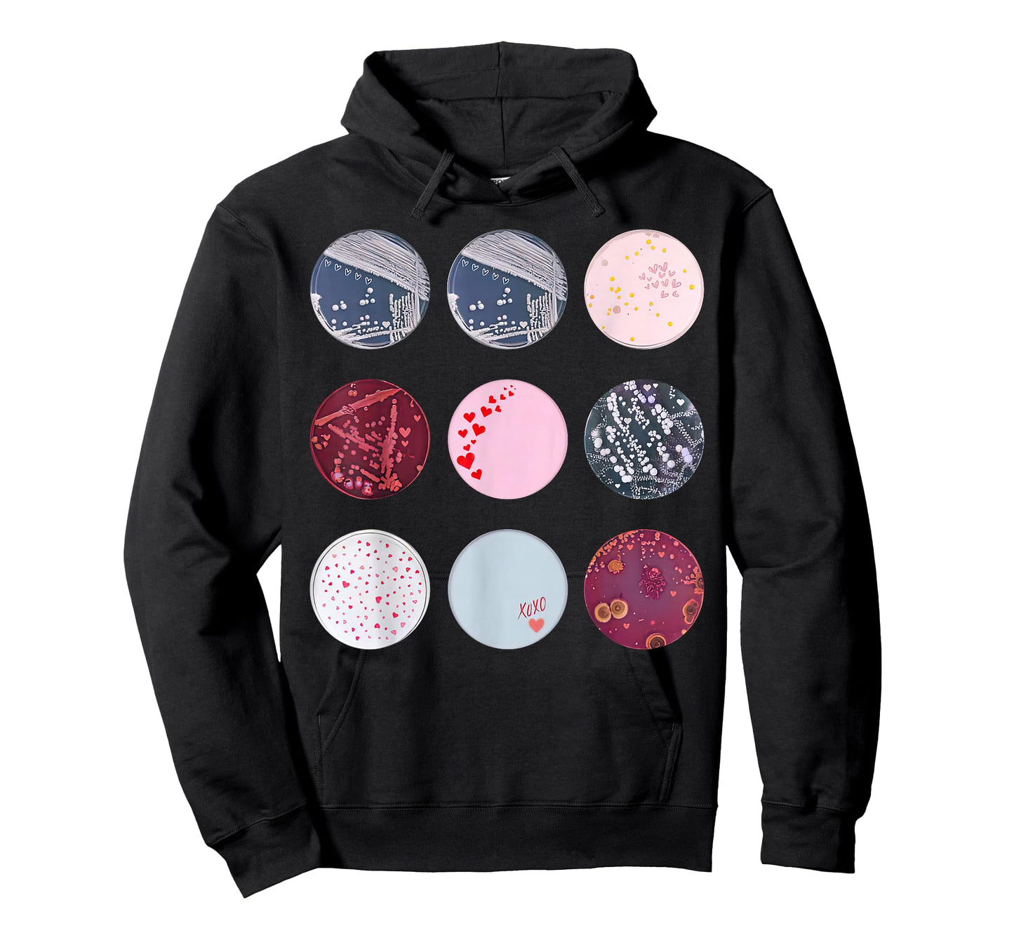 Types of Petri Dish Bacteria Microbiology Teacher Valentines T-Shirt