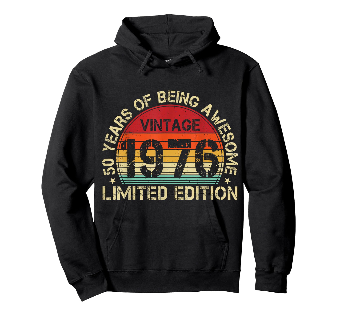 Vintage 1976 50 Years of Being Awesome 50th Birthday Retro T-Shirt