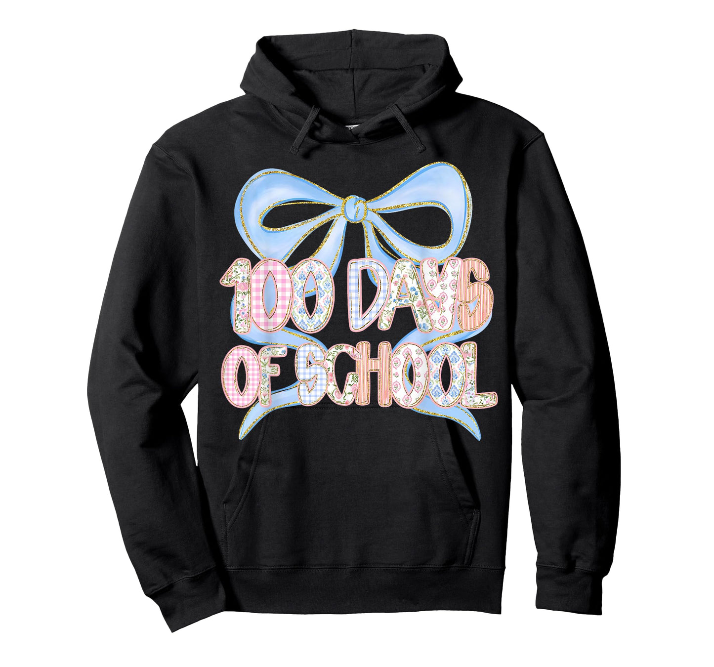 Happy 100 Days of School Student Teacher Coquette Bow Retro T-Shirt