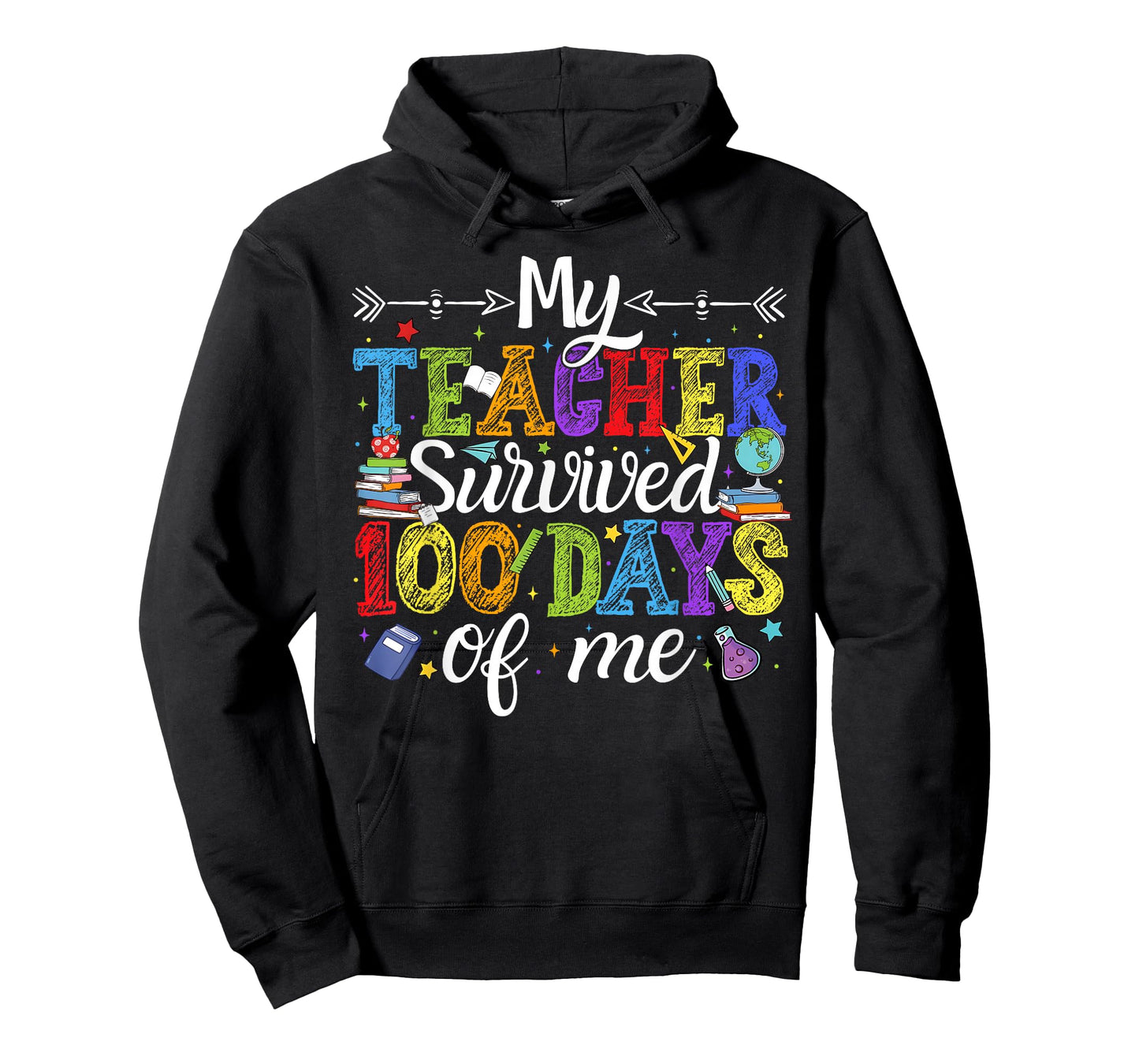 My Teacher Survived 100 Days of Me Boys Girls Kids Toddler T-Shirt