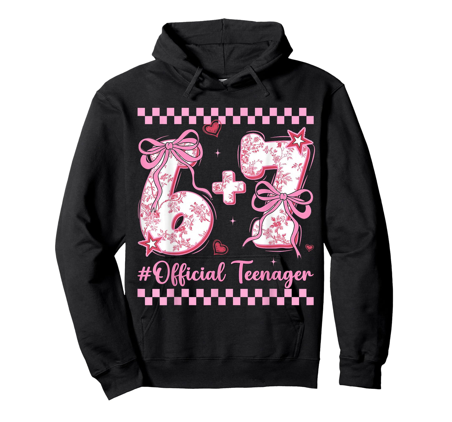 13th Birthday Girls 13 Years Official Teenager six Seven T-Shirt