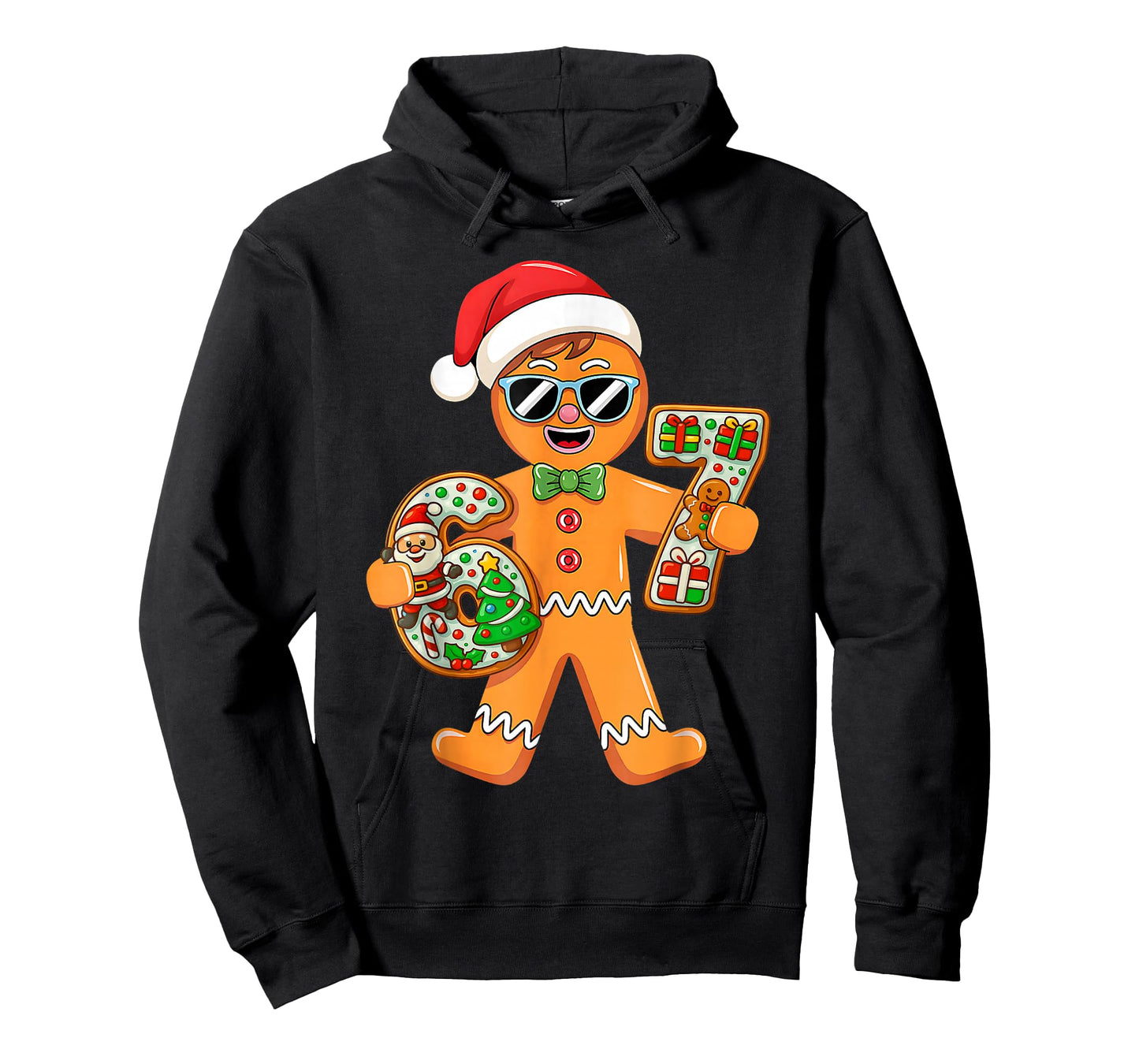 Funny Gingerbread Six Seven 67 Gingerbread Man Xmas Pajamas T-Shirt