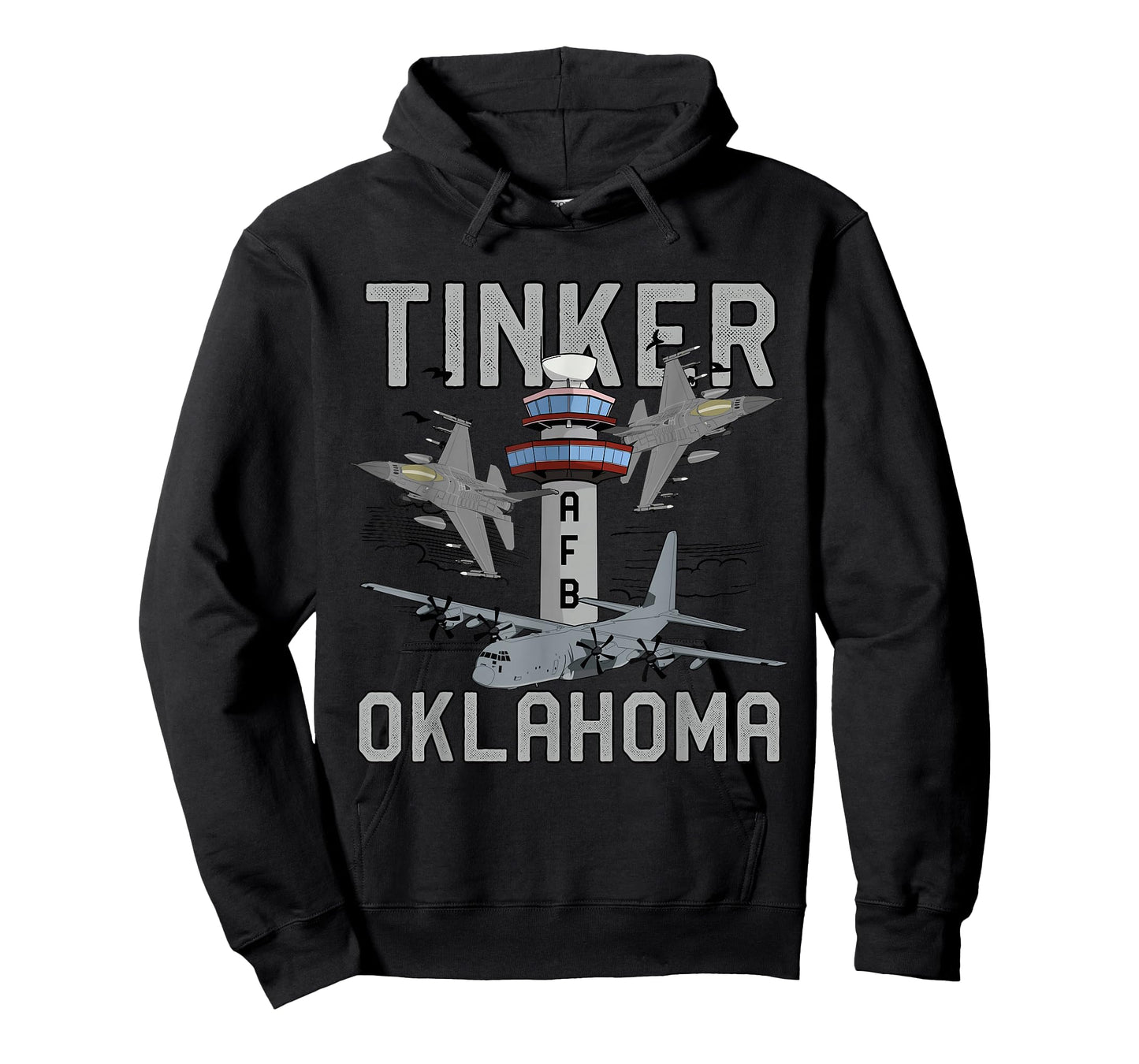 Tinker AFB Oklahoma Air Force Base Fighter Jets Vintage Tee T-Shirt